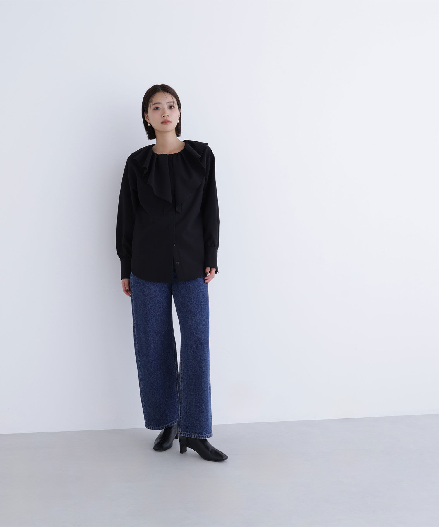  「デザインラッフルブラウス」|シャツ・ブラウス|