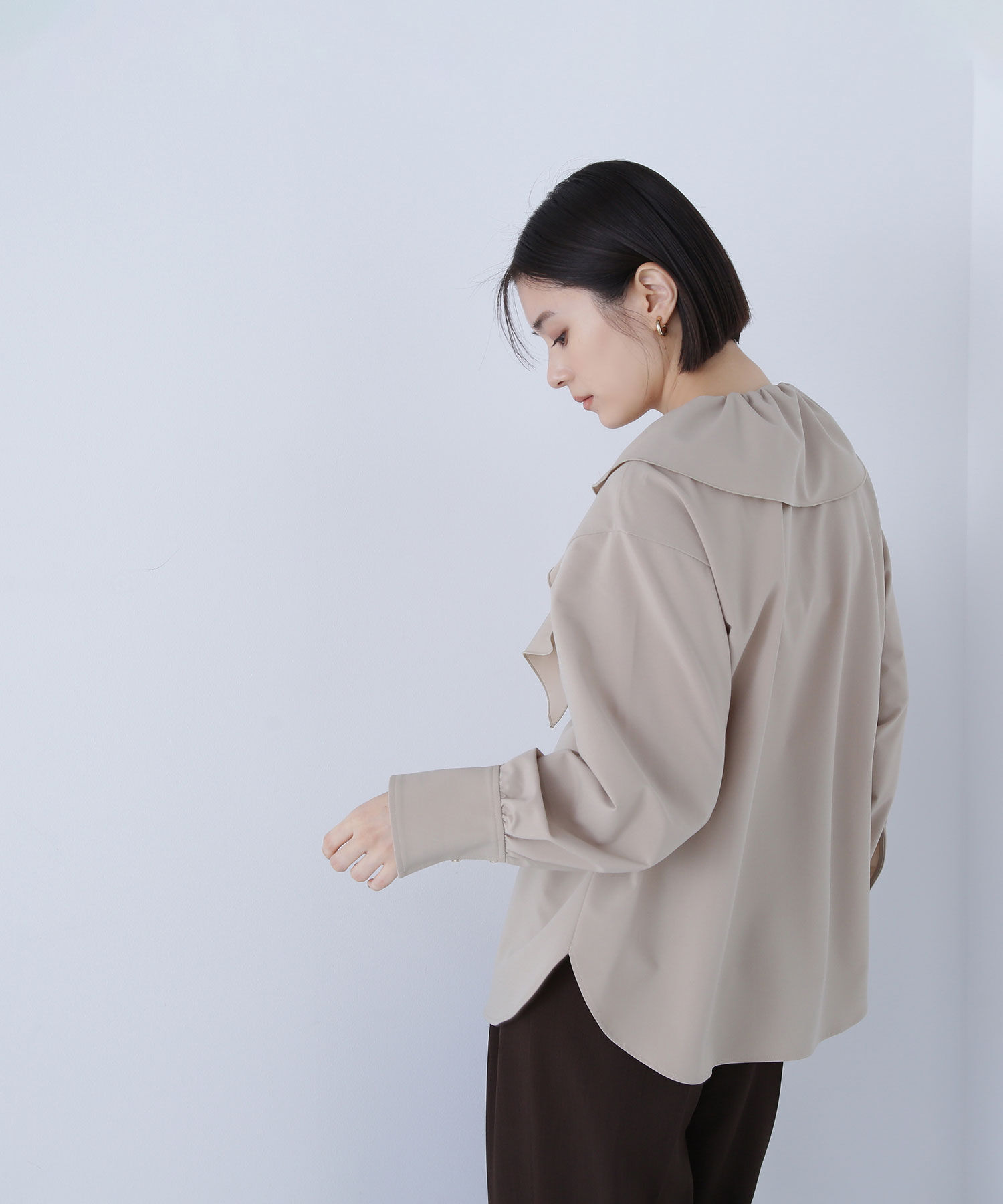  「デザインラッフルブラウス」|シャツ・ブラウス|