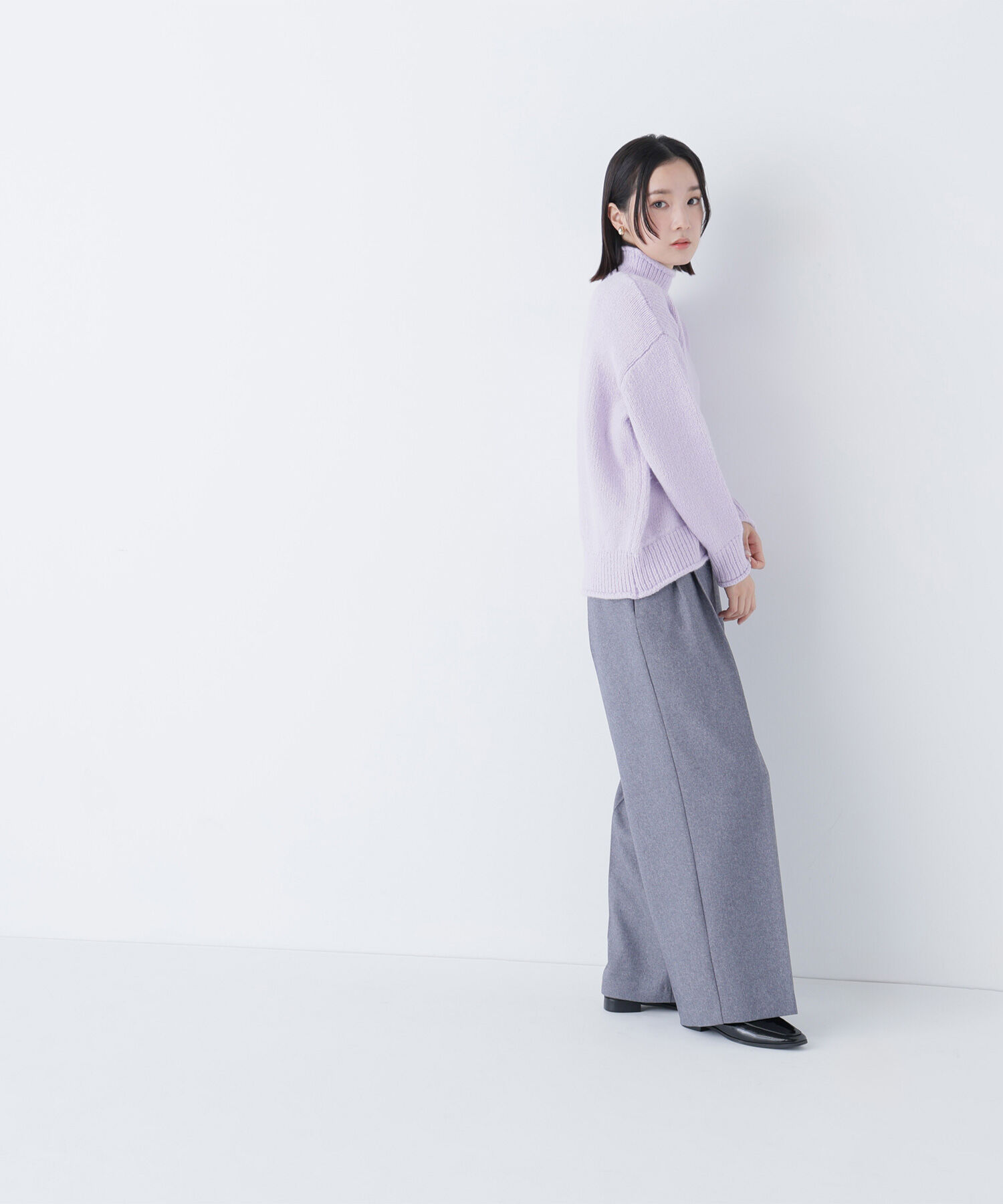  「ロールネックニットブルオーバー」|ニット・セーター|