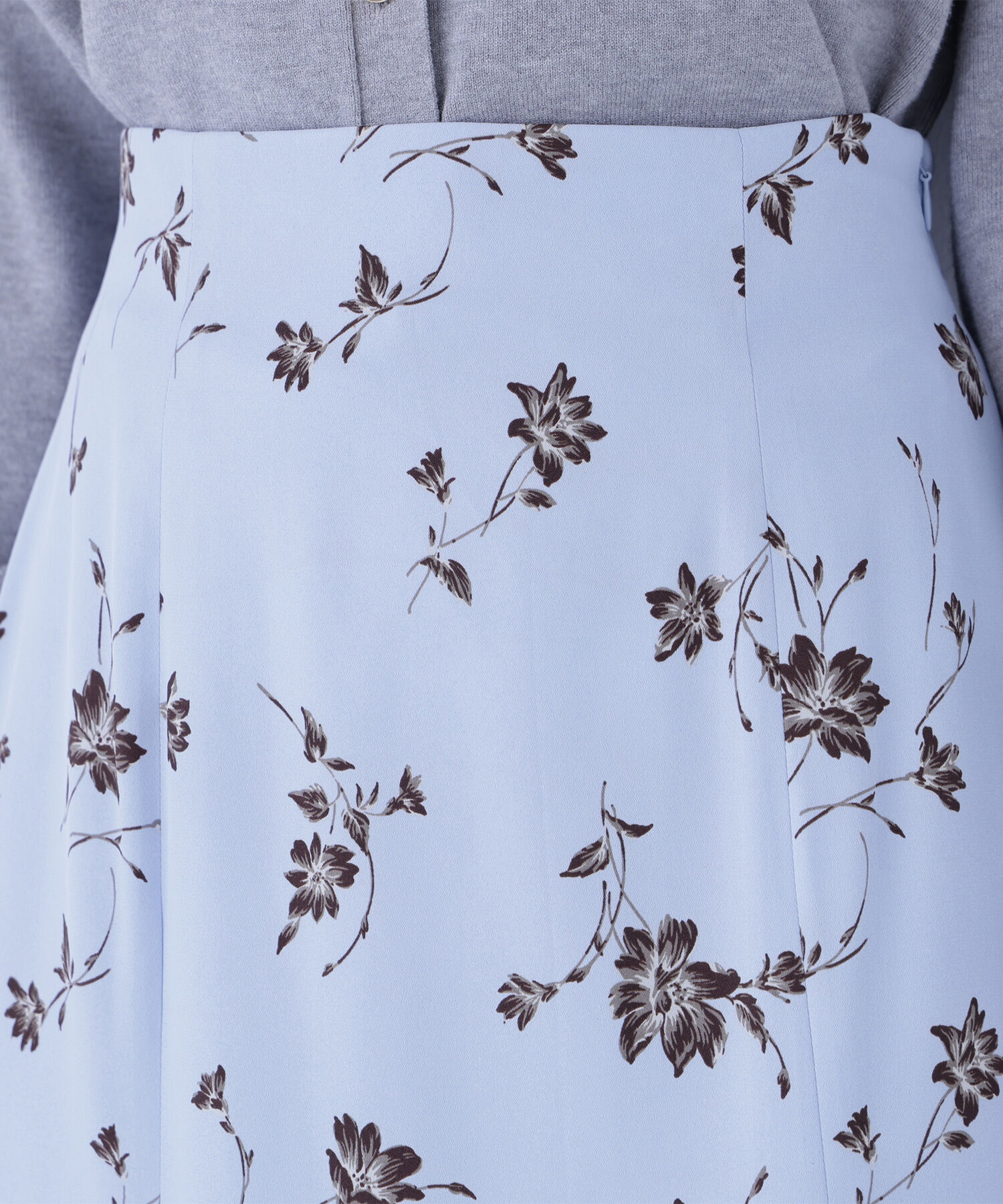  「プリントヘム切替マーメイドスカート」|スカート|