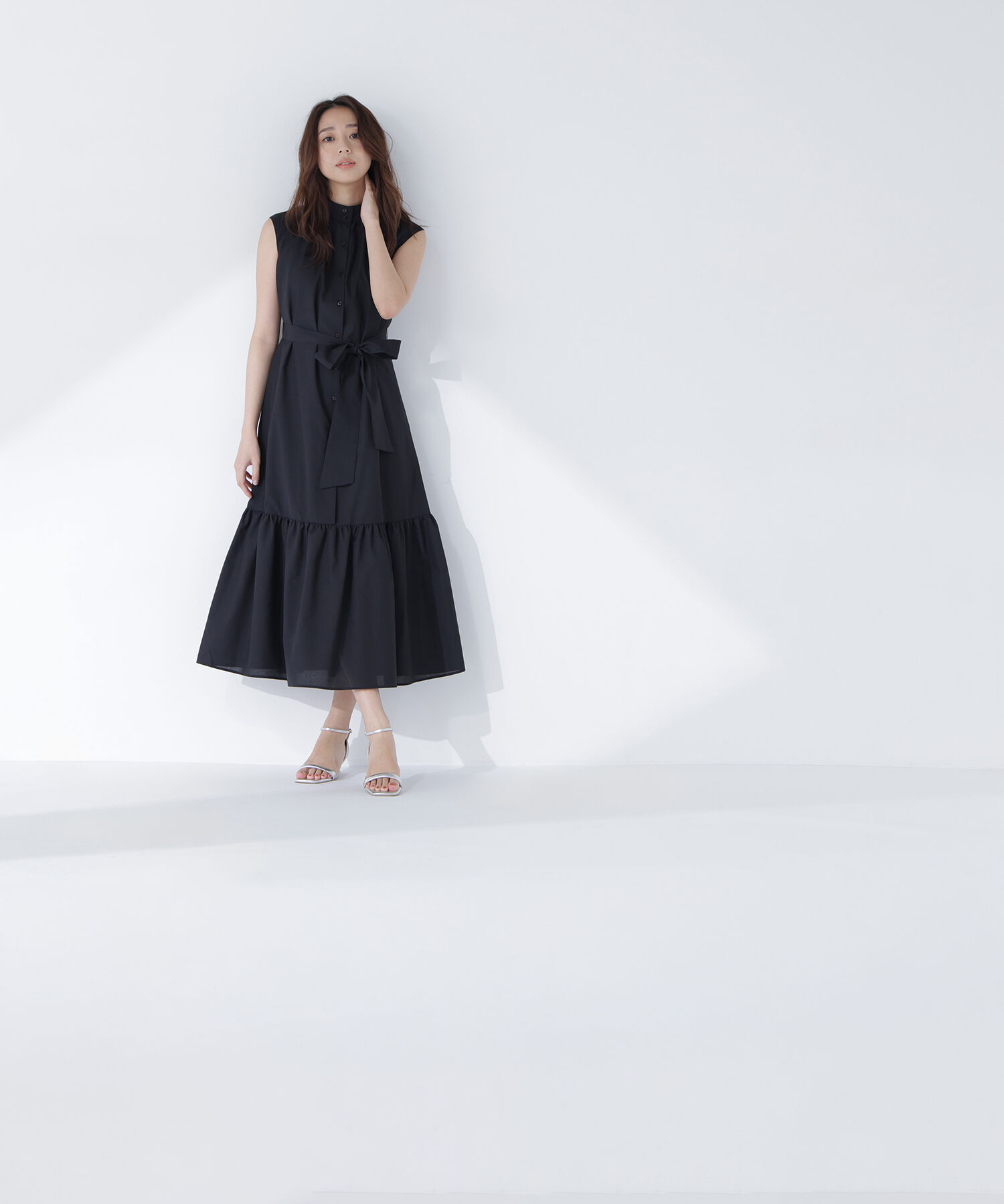  「ティアードベルテッドワンピース」|ワンピース|