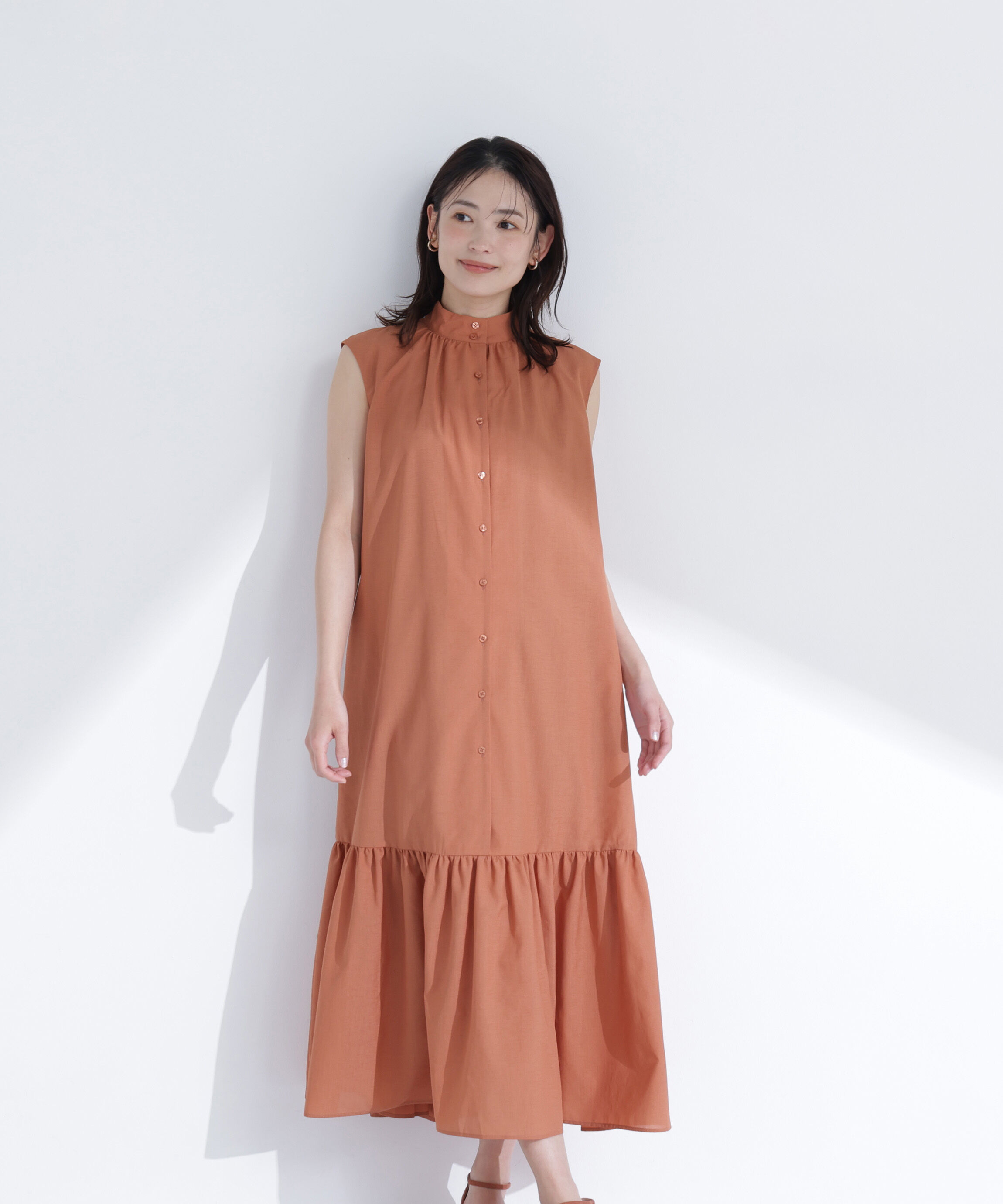  「ティアードベルテッドワンピース」|ワンピース|