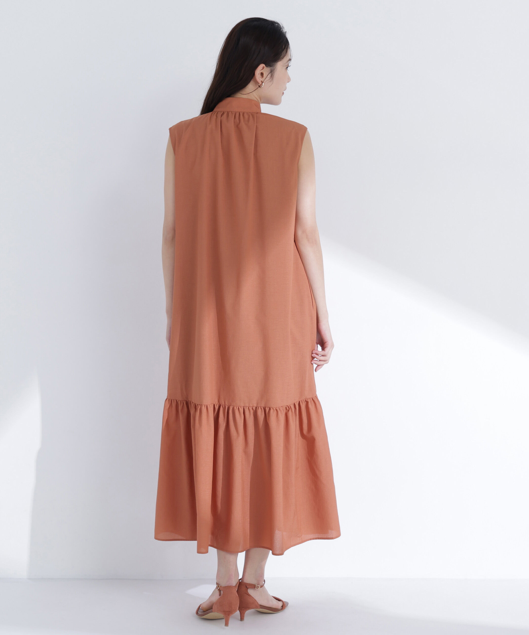  「ティアードベルテッドワンピース」|ワンピース|