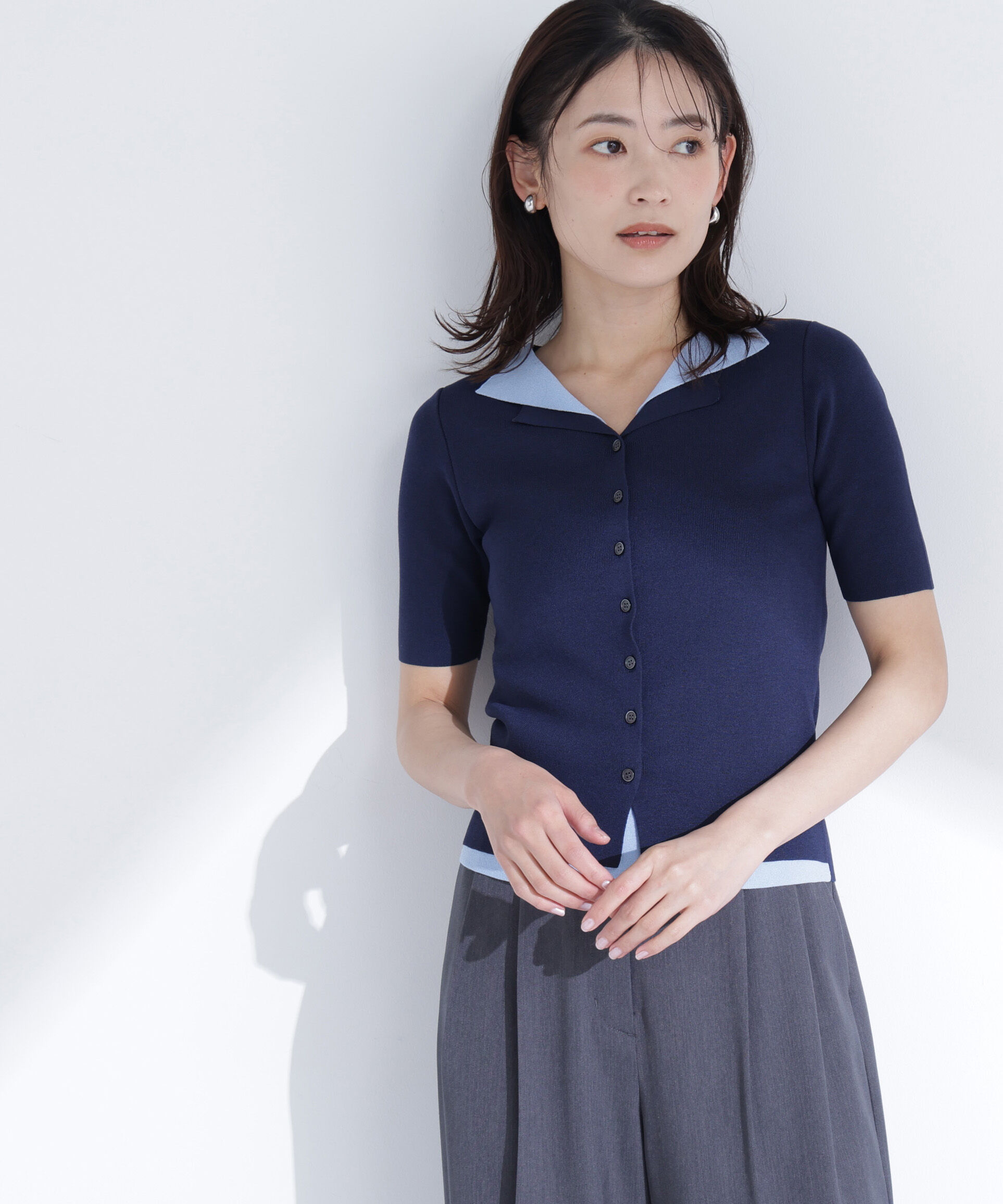  「レイヤードライクスキッパーニット」|ニット・セーター|