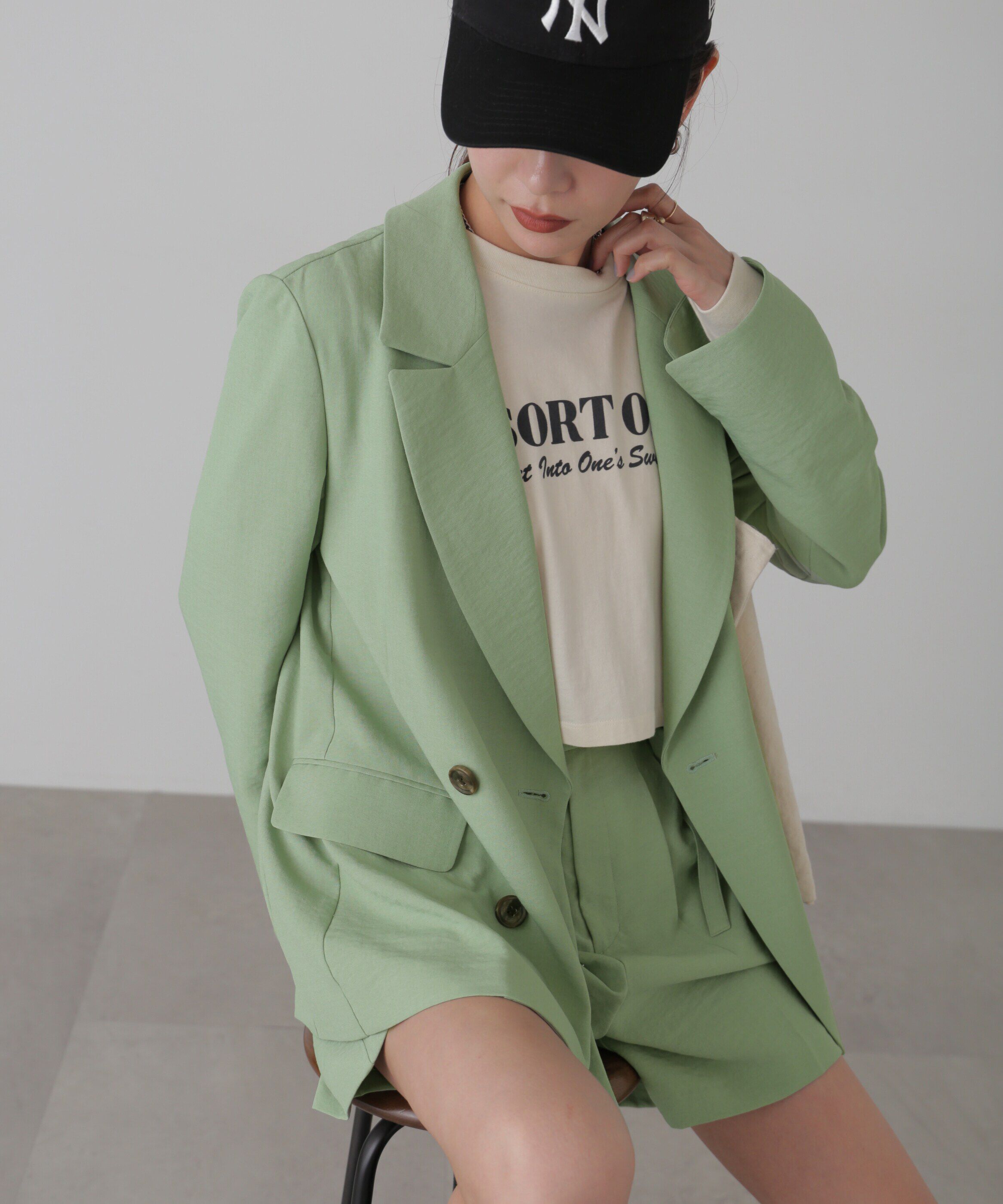  「[低身長サイズ/Sシリーズ]気流染めダブルジャケット」|その他|