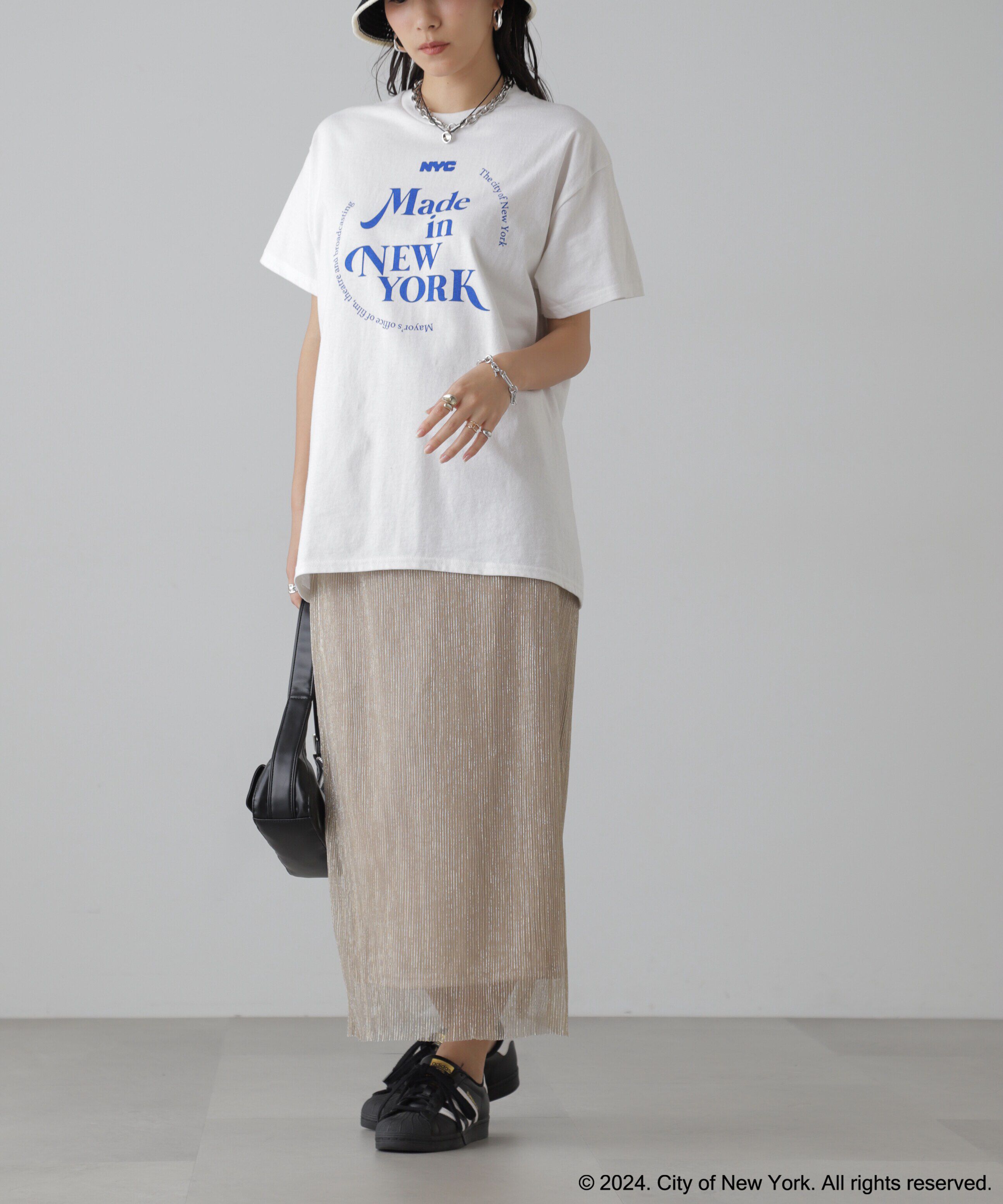  「ラメプリーツナロースカート」|スカート|