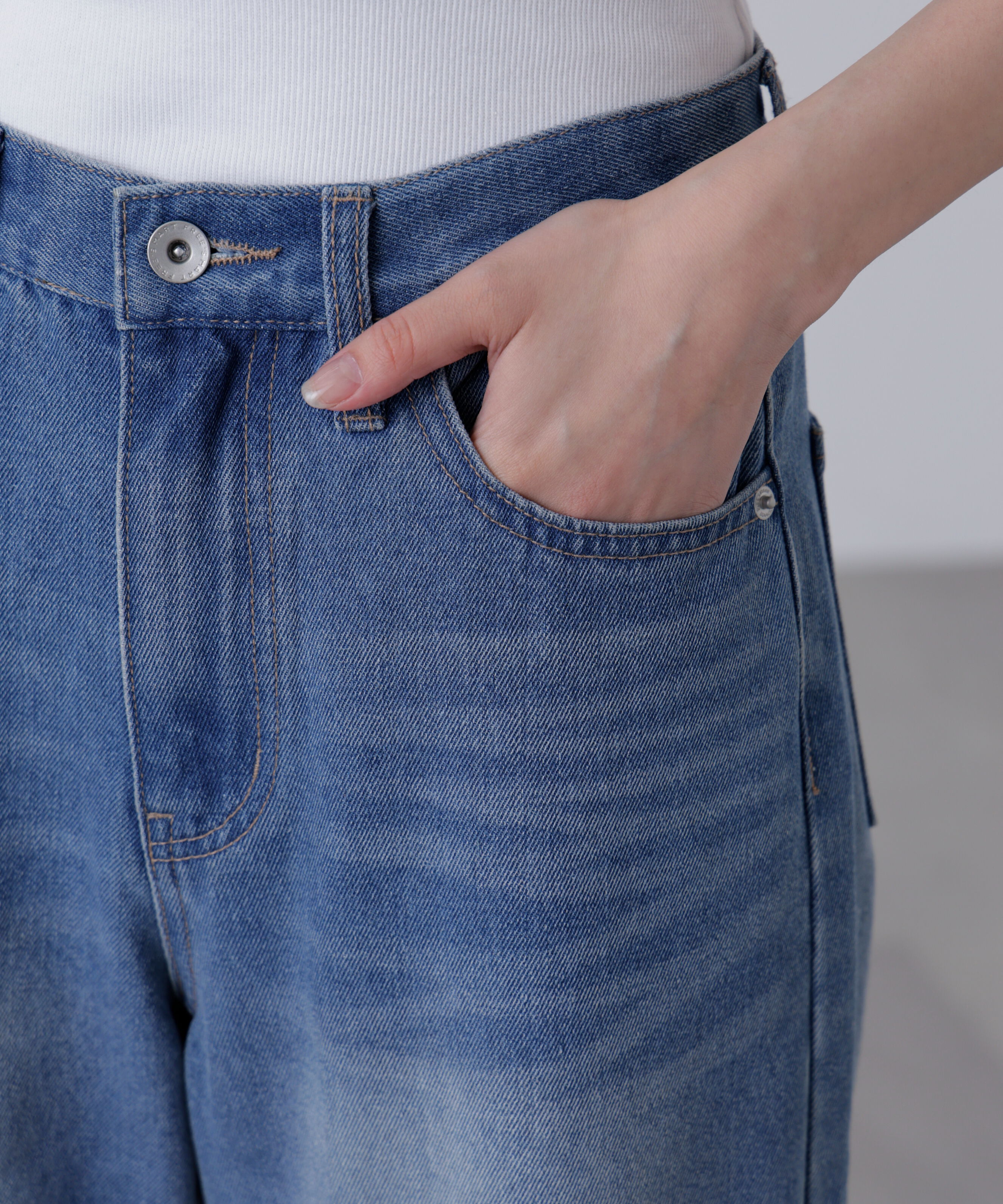  「[XS-Lサイズ展開]ストレートデニムパンツ」|その他|