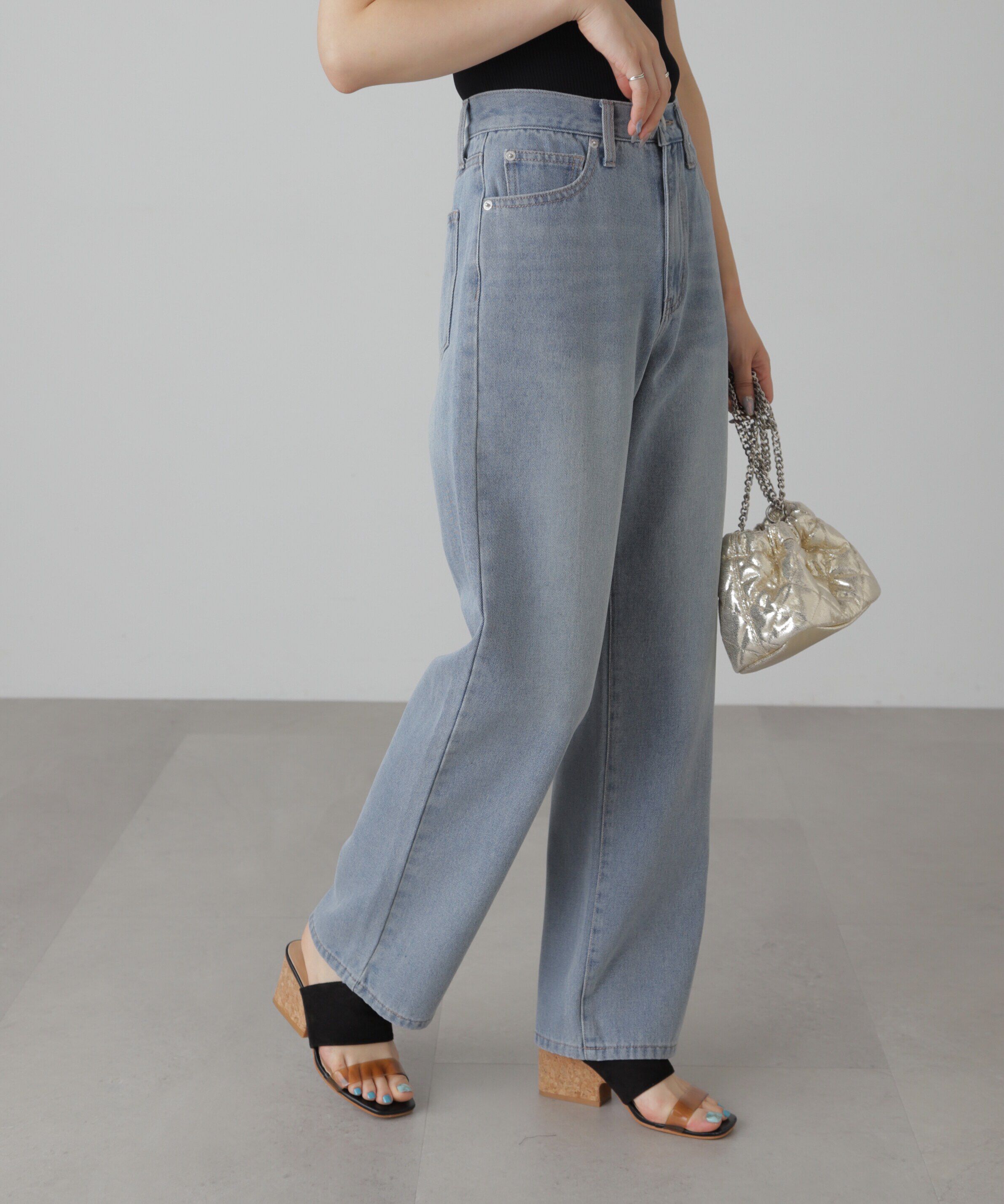  「[XS-Lサイズ展開]ストレートデニムパンツ」|その他|