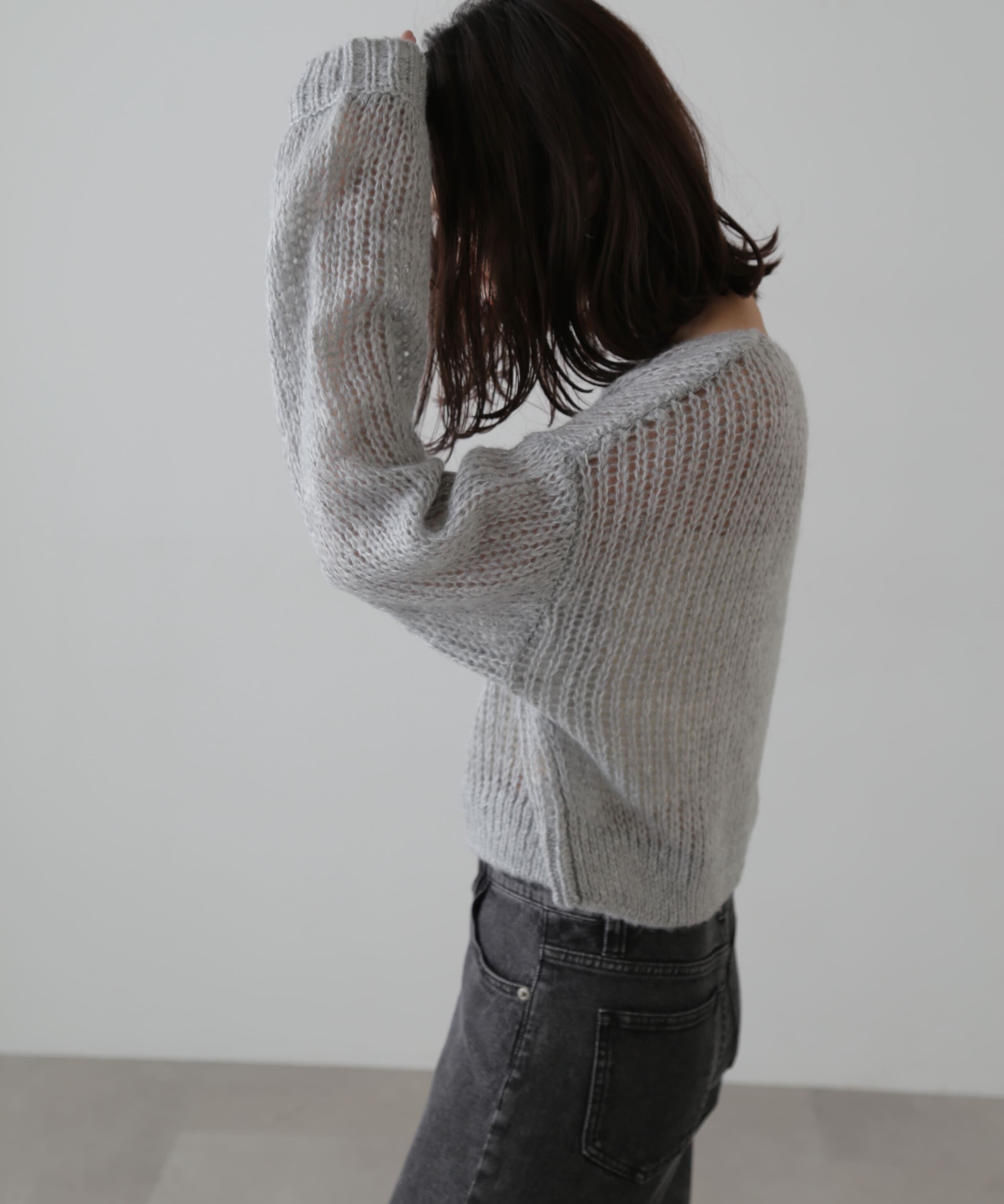  「シアーモヘヤライクニット」|ニット・セーター|