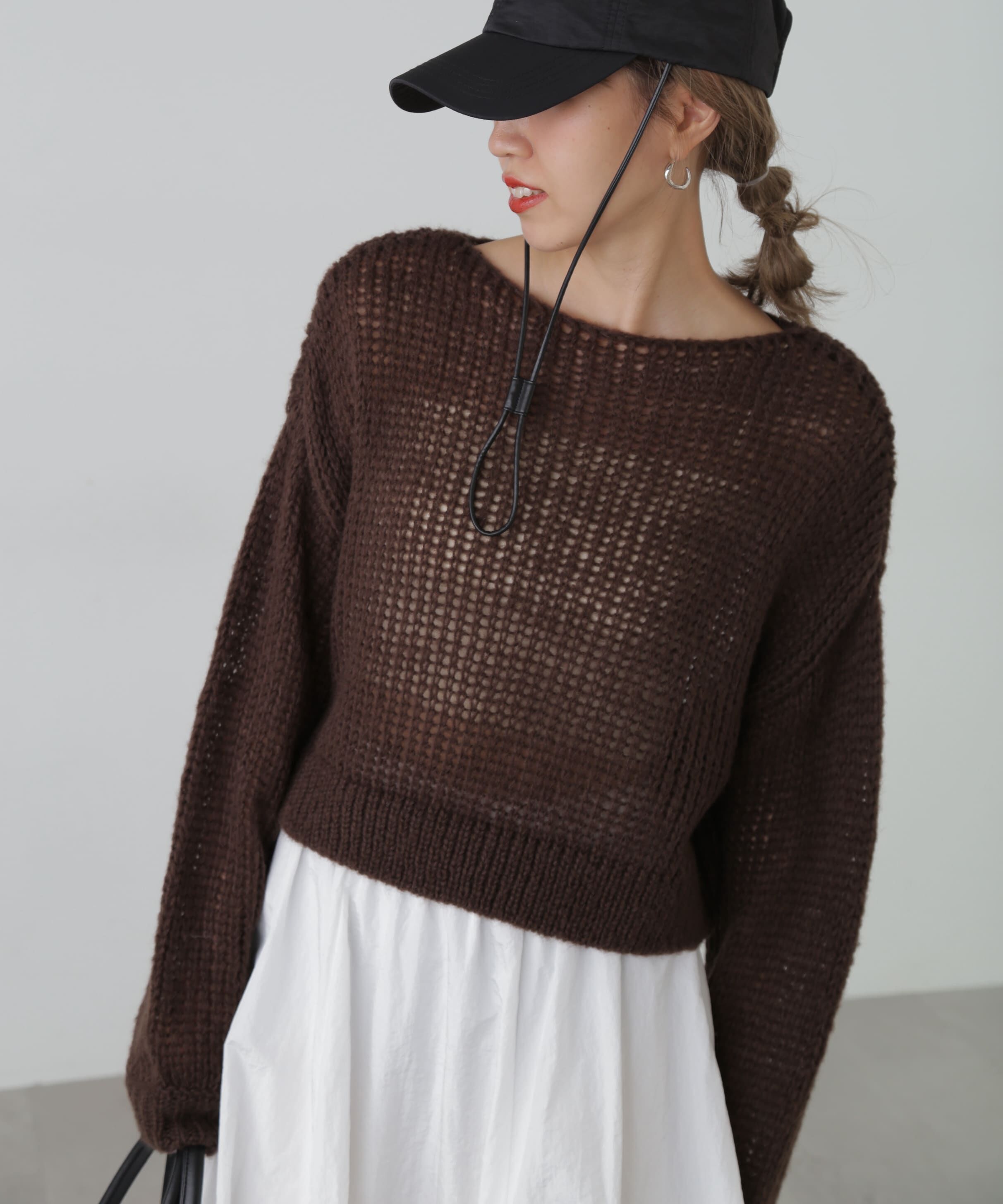  「シアーモヘヤライクニット」|ニット・セーター|