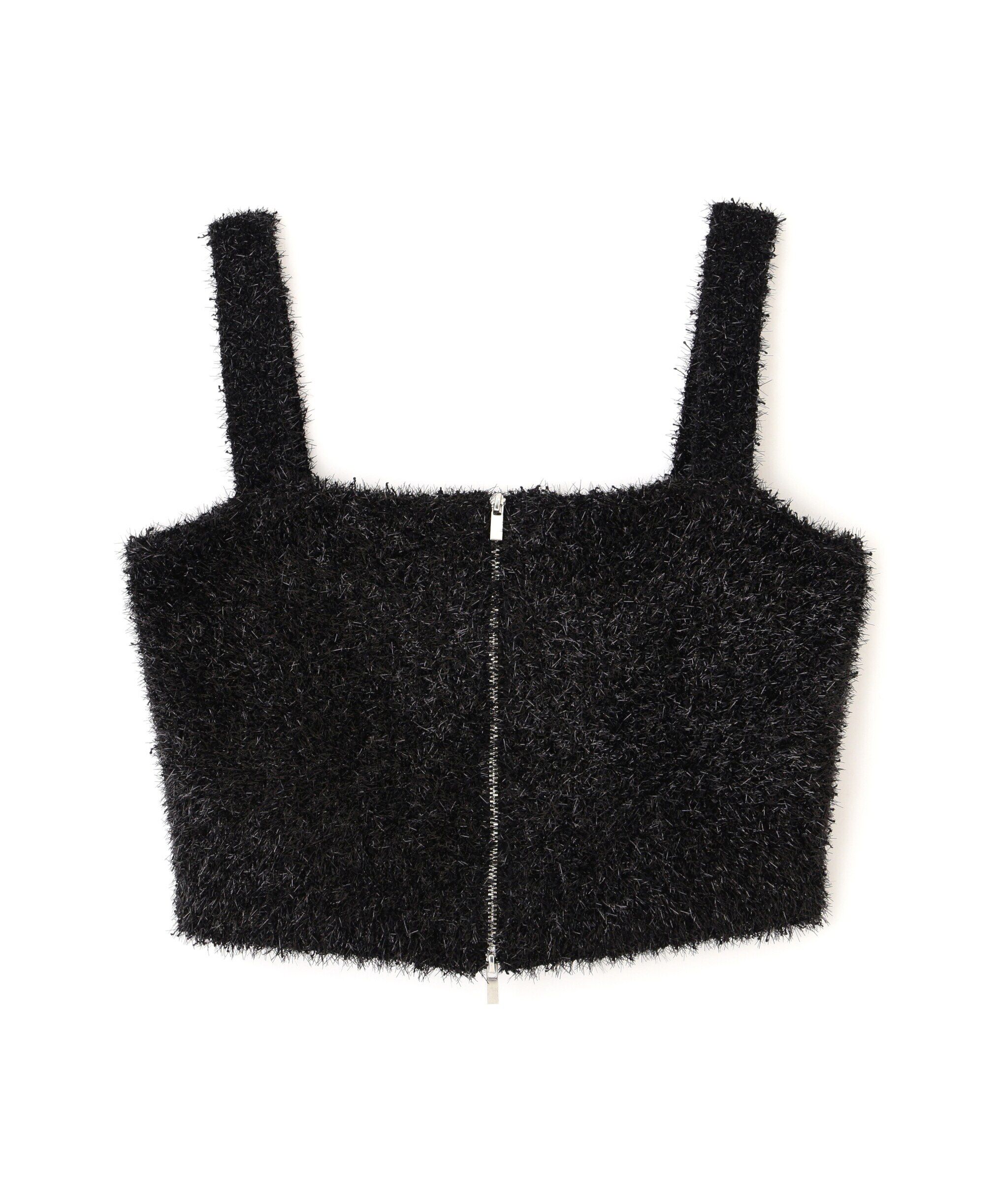  「シャギーラメニットビスチェ」|ニット・セーター|