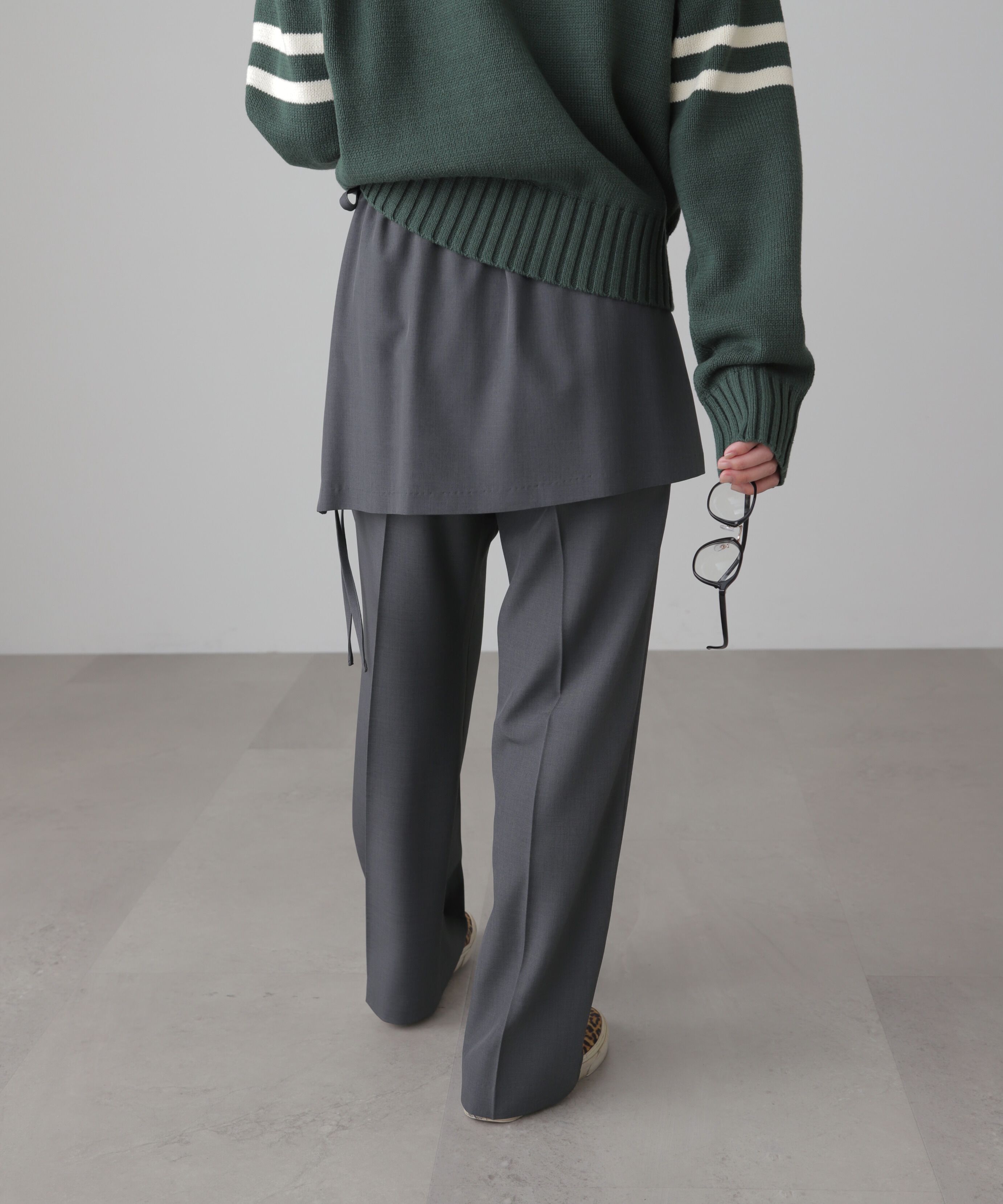  「ミニラップスカートレイヤードパンツ」|その他|