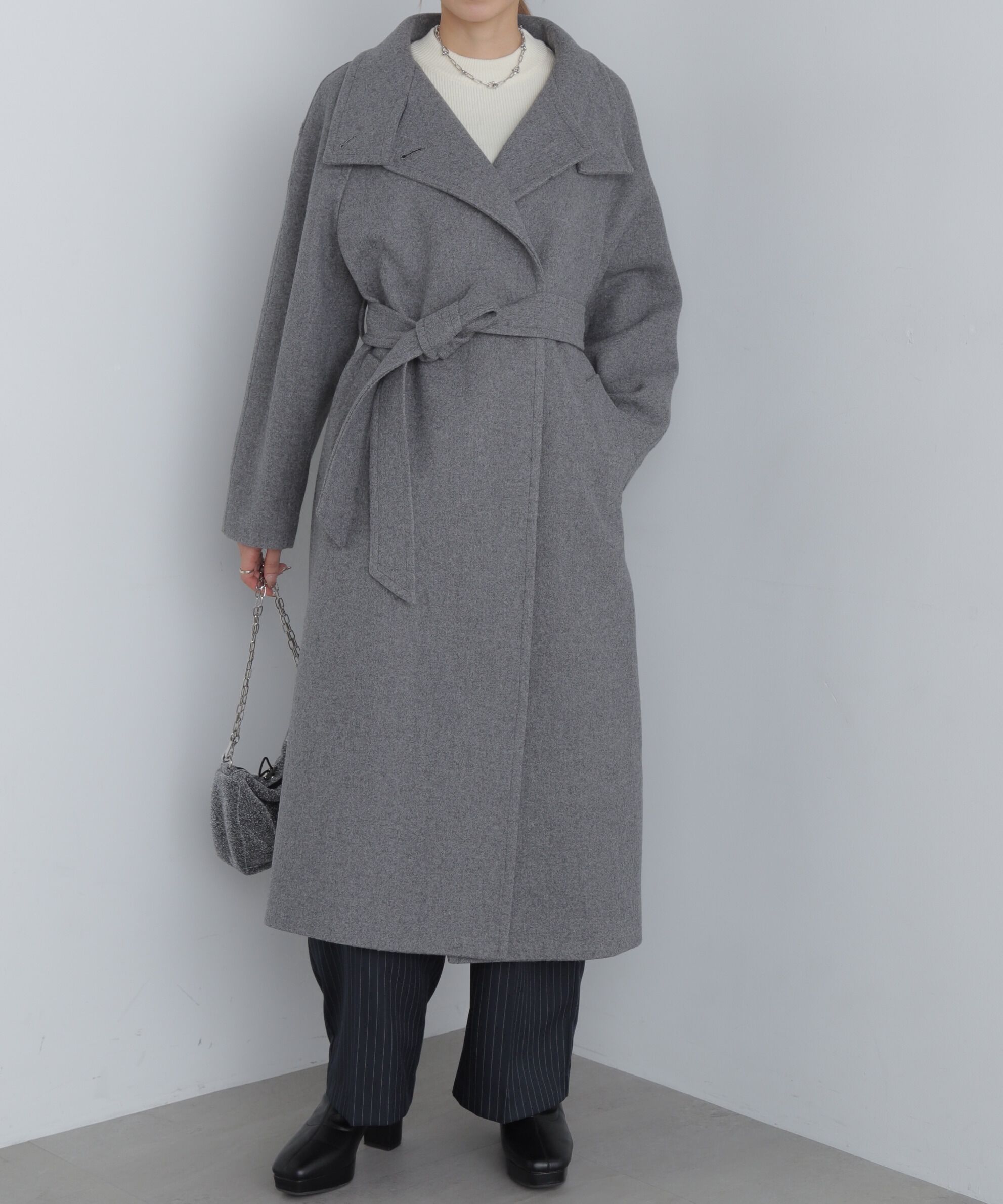  「スタンドカラーロングコート」|その他|