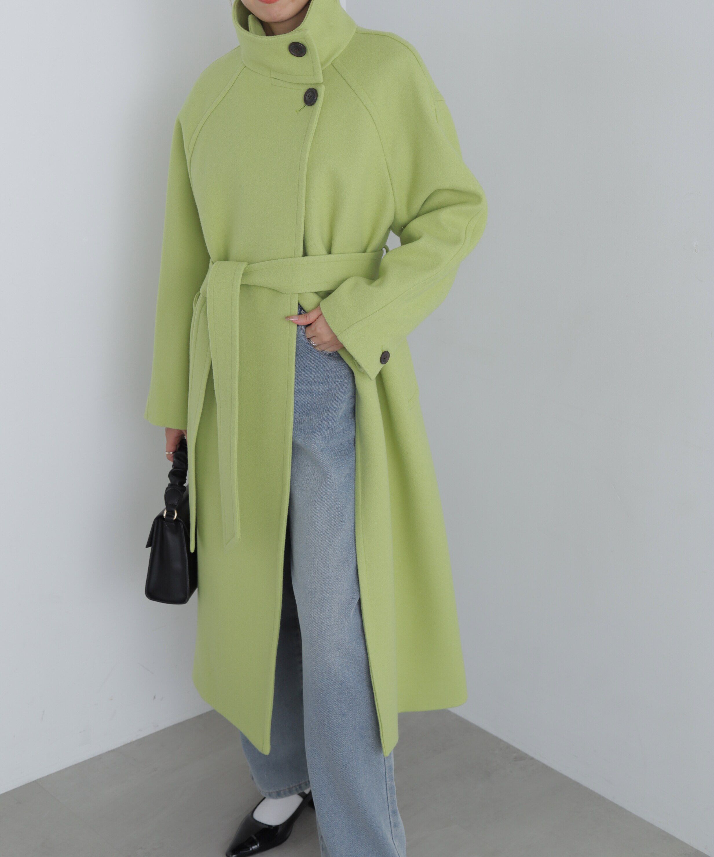  「スタンドカラーロングコート」|その他|