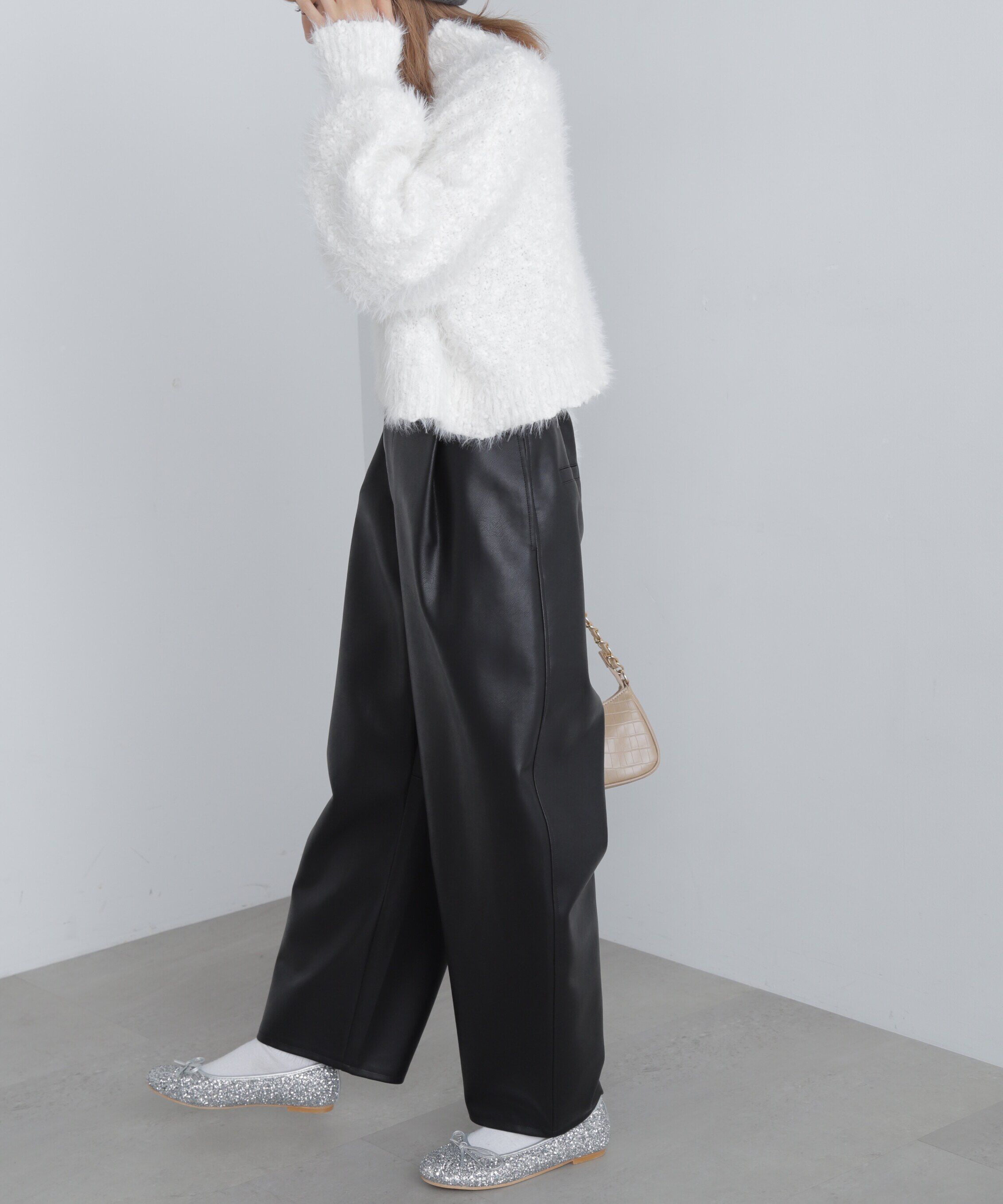  「フェザーモールポップコーンミックスニット」|ニット・セーター|