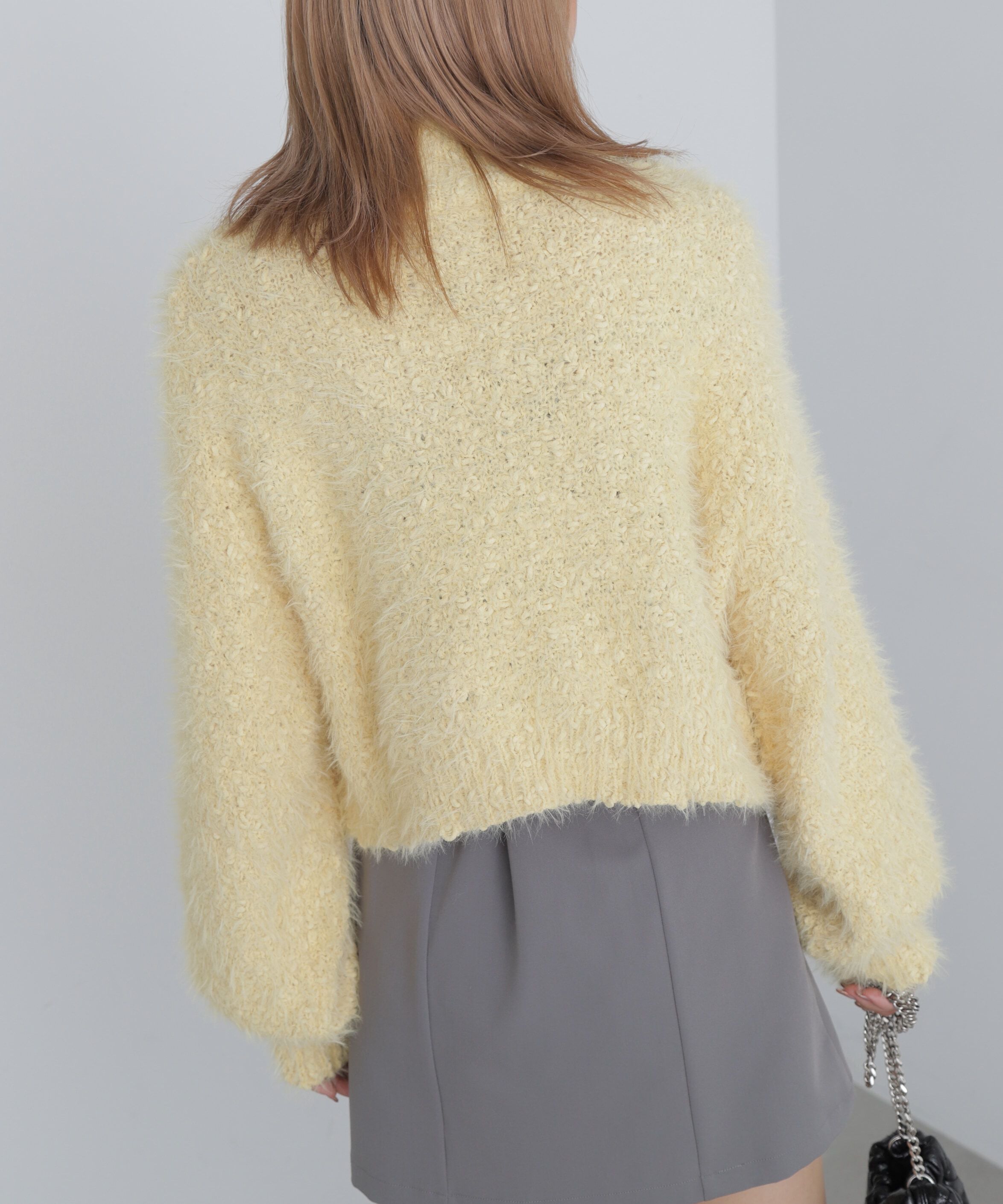  「フェザーモールポップコーンミックスニット」|ニット・セーター|