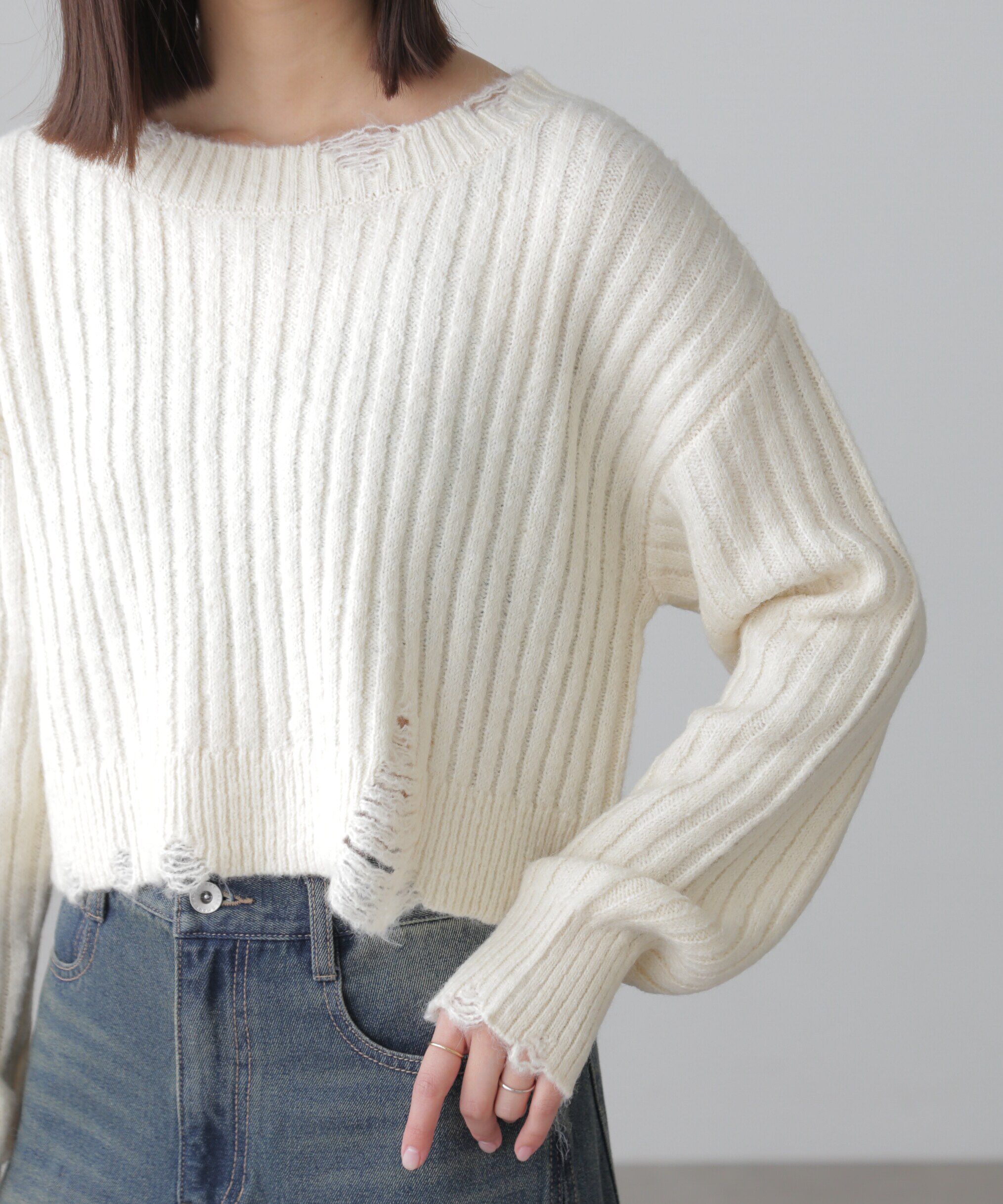  「クラッシュニット」|ニット・セーター|