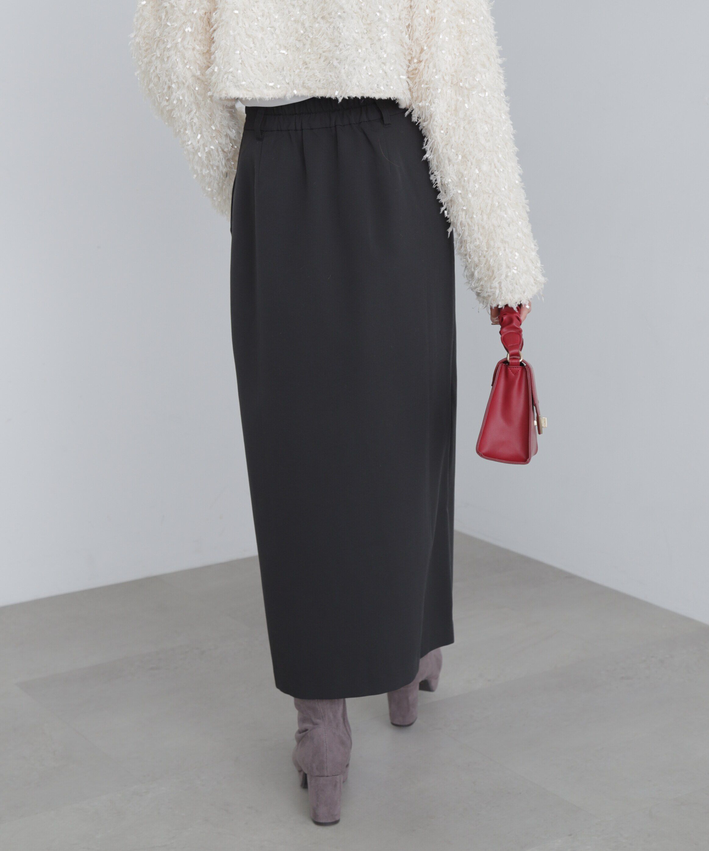  「ラップ風ナロースカート」|スカート|