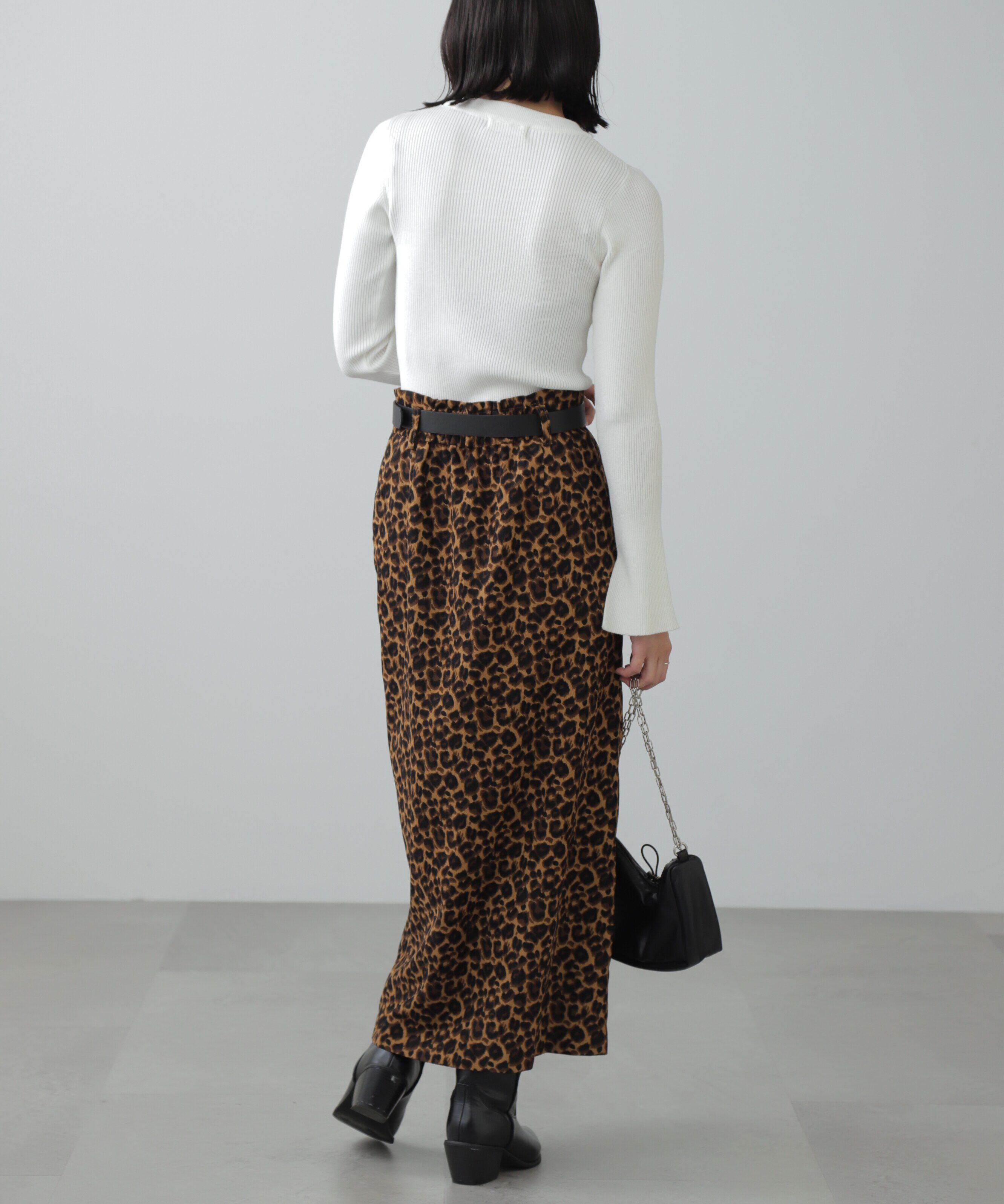  「ラップ風ナロースカート」|スカート|