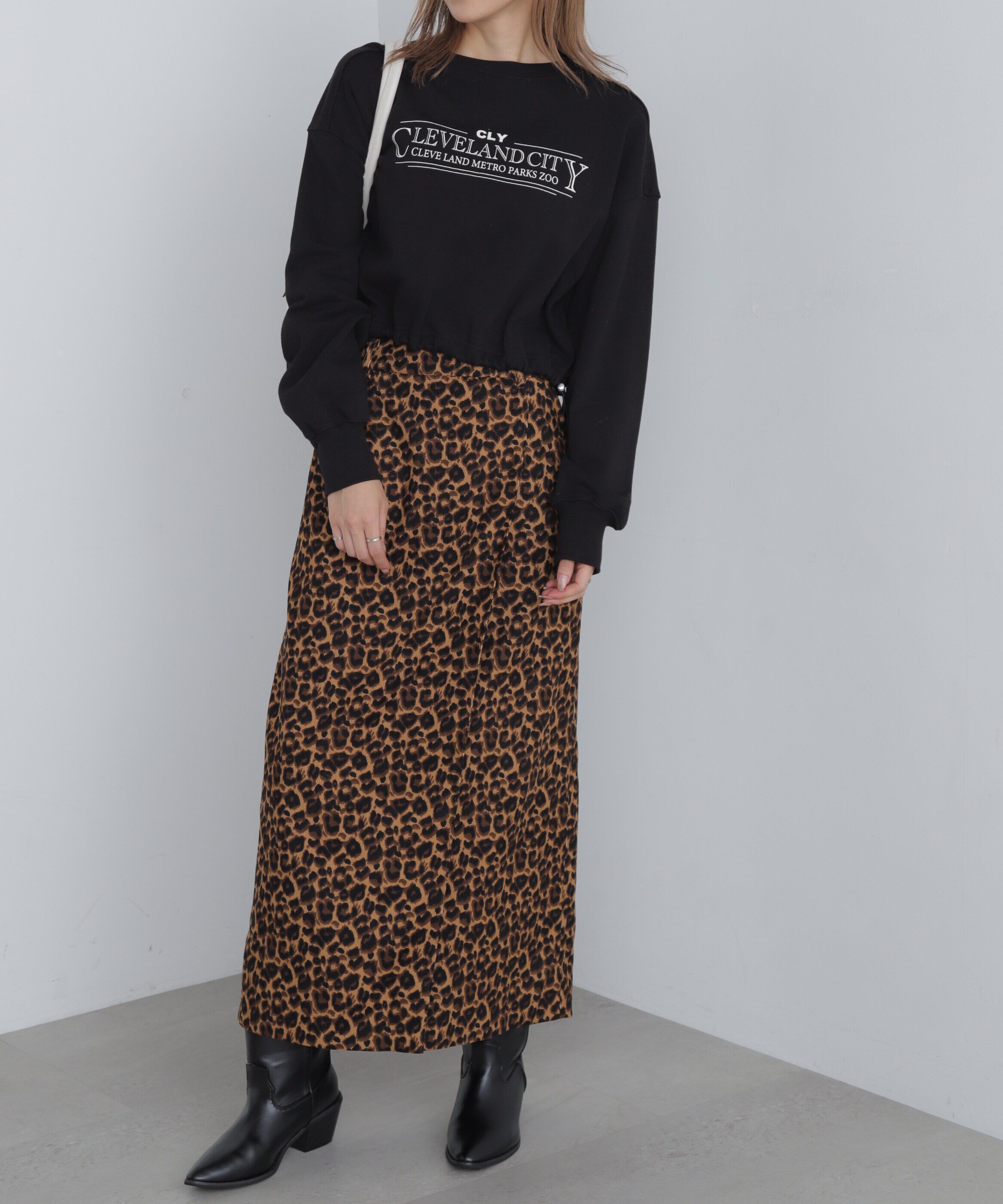  「ラップ風ナロースカート」|スカート|