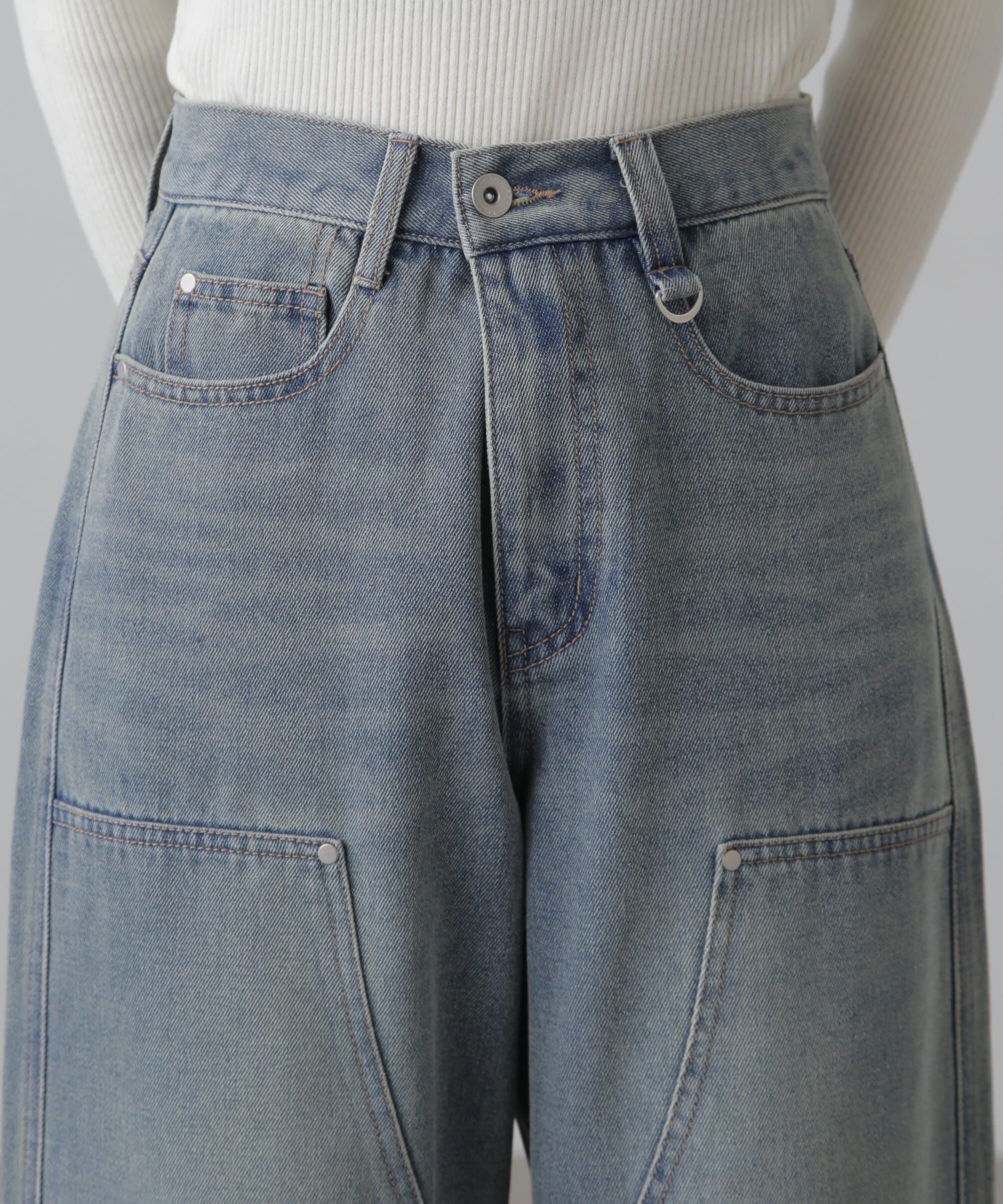  「ダブルニーワイドデニムパンツ」|その他|