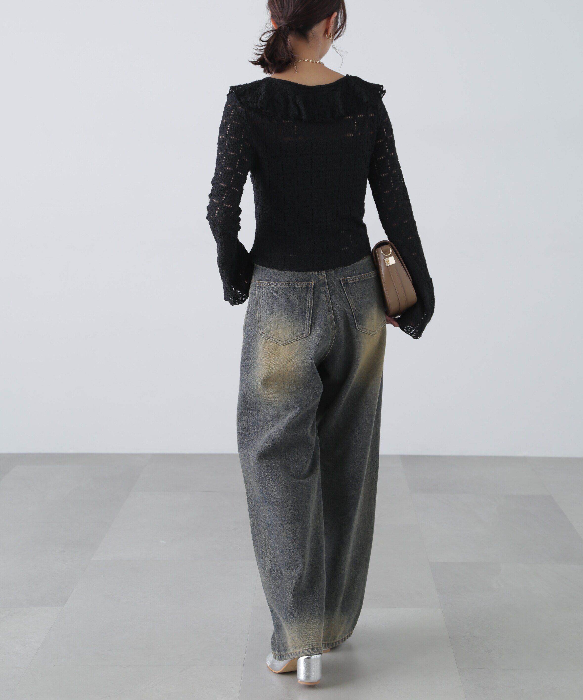  「ブラストオーバーダイワイドストレートデニムパンツ」|その他|