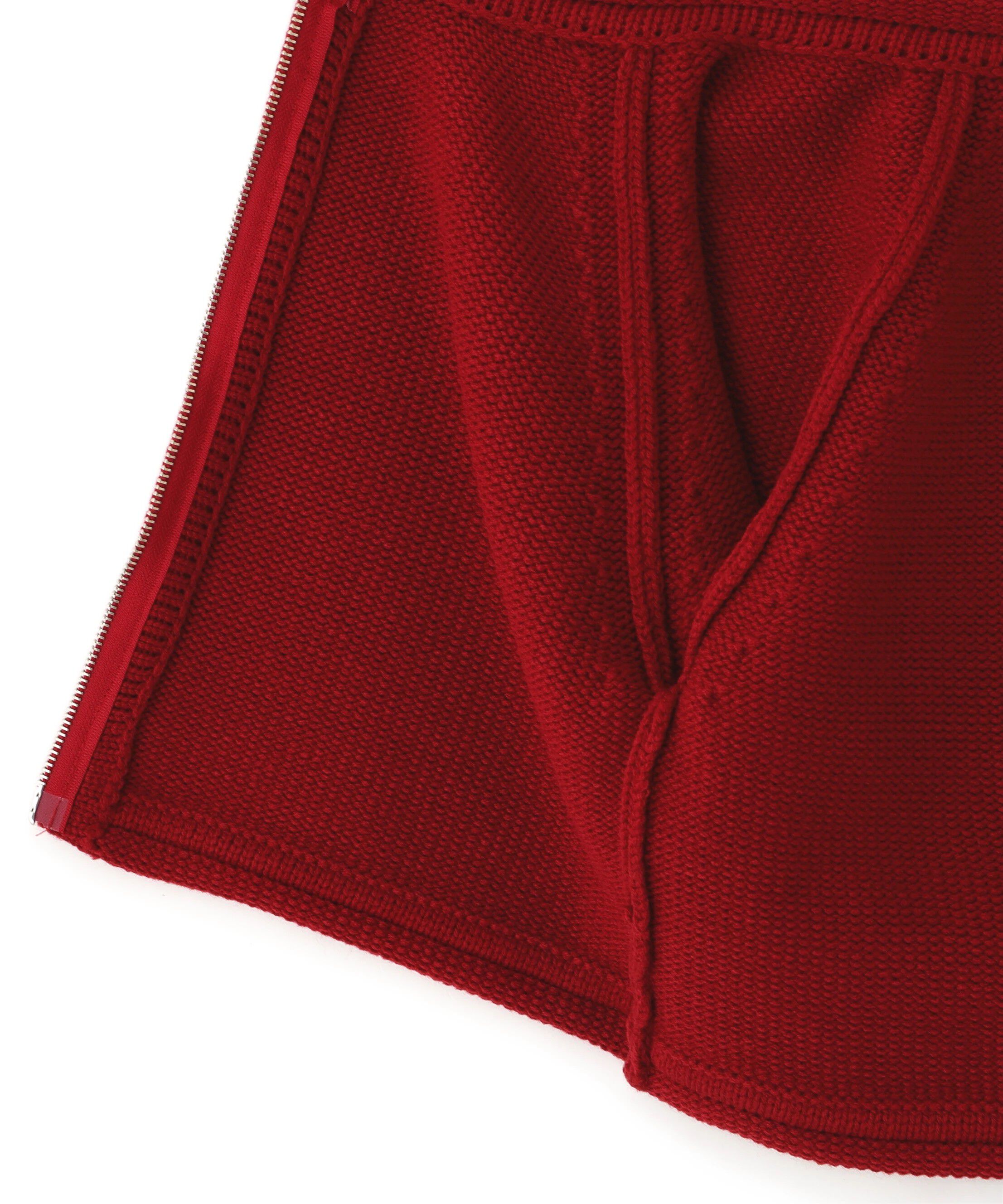  「ロールアップ短丈ジップカーディガン」|ニット・セーター|