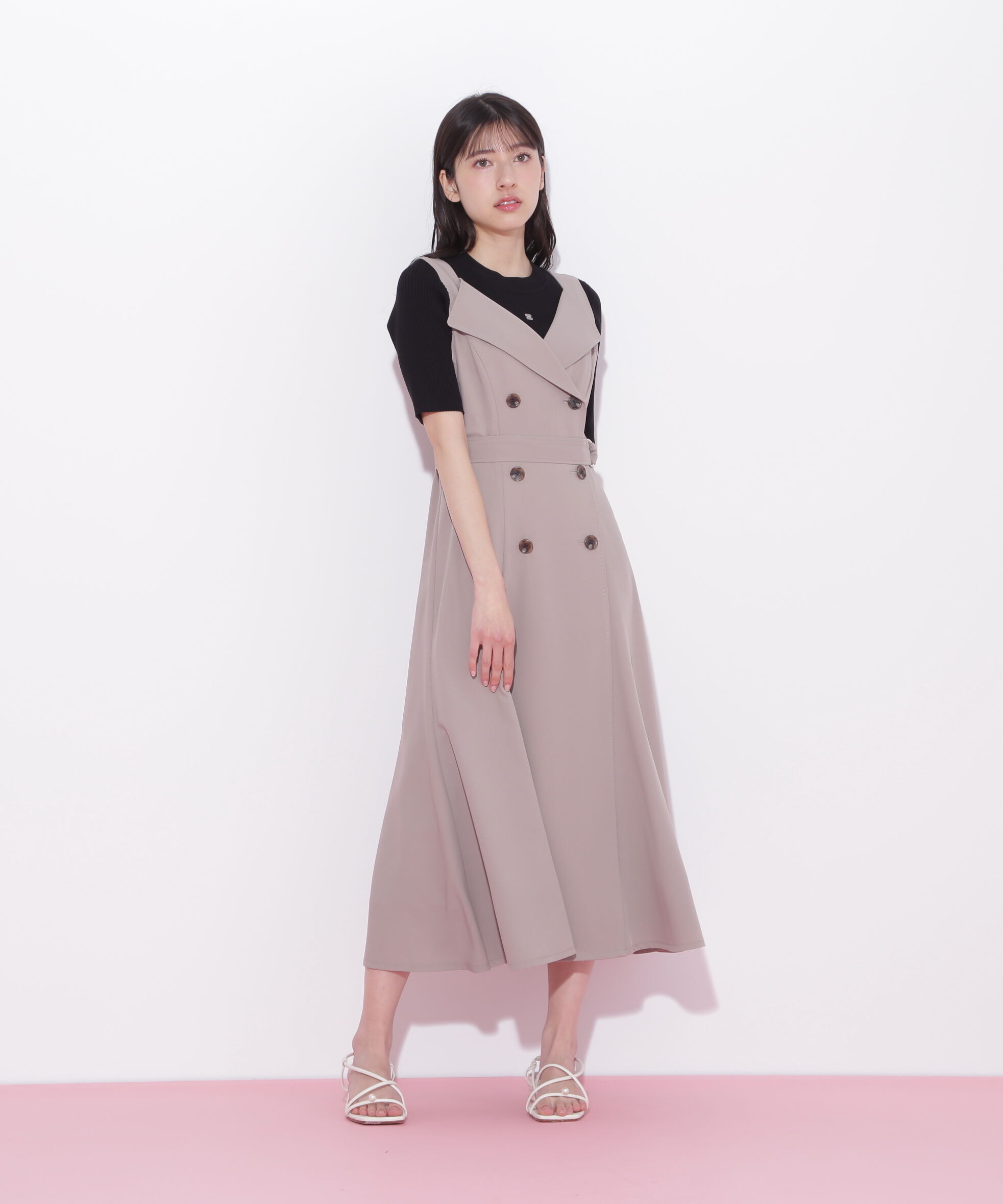  「トレンチディティールジャンスカ」|ワンピース|