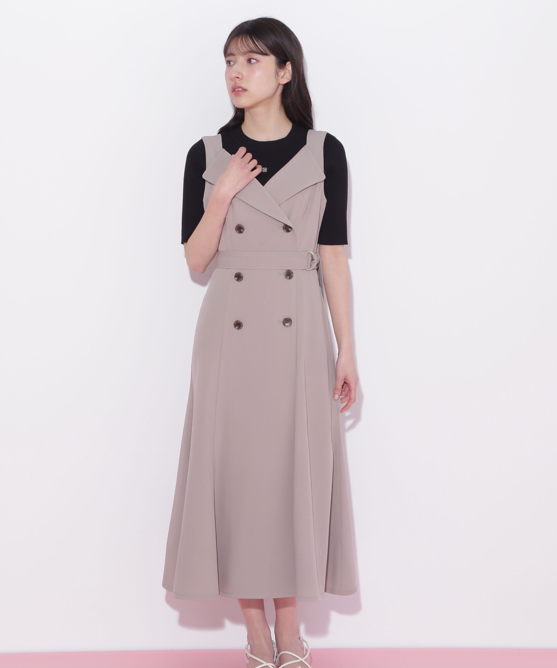  「トレンチディティールジャンスカ」|ワンピース|