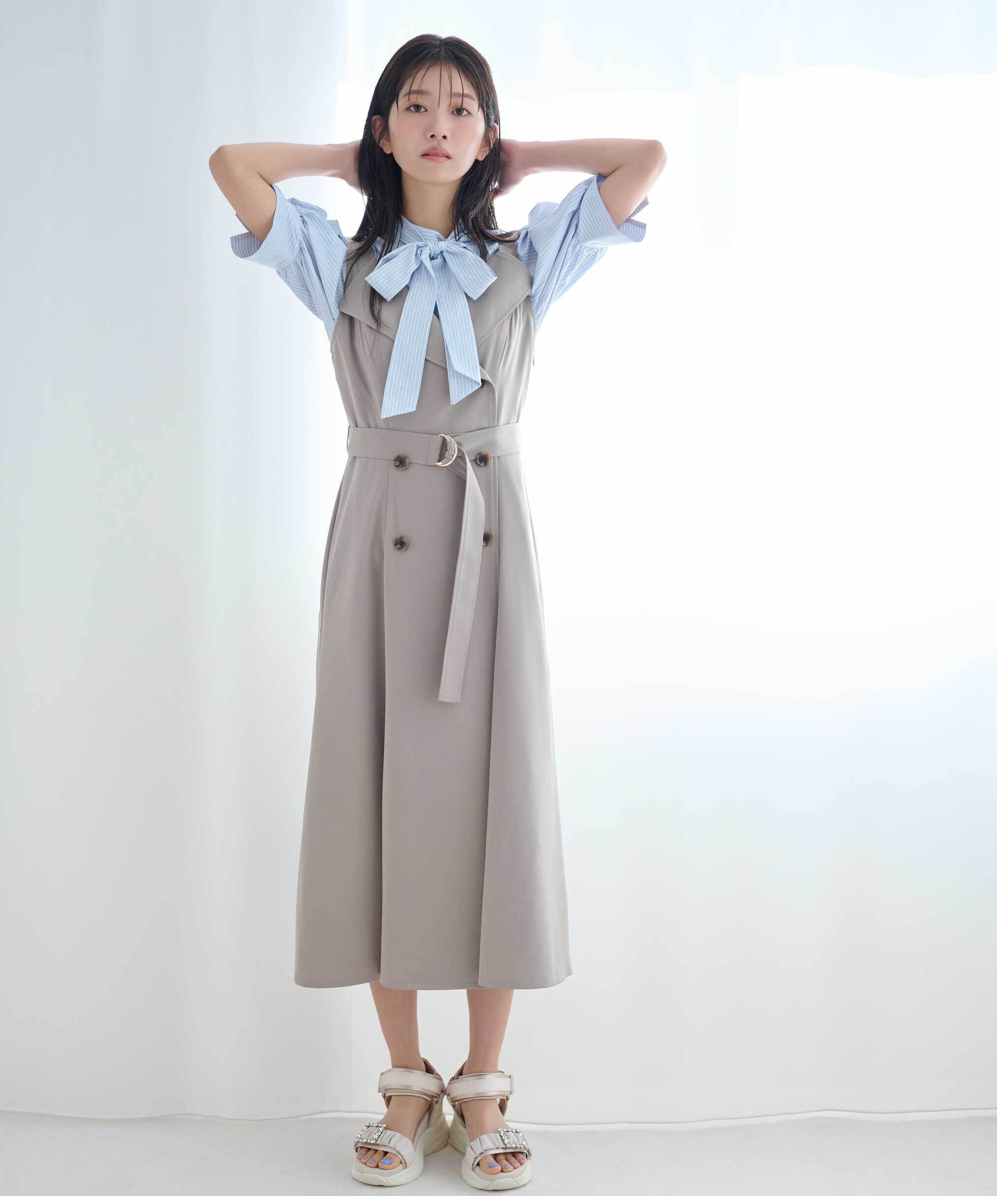  「トレンチディティールジャンスカ」|ワンピース|