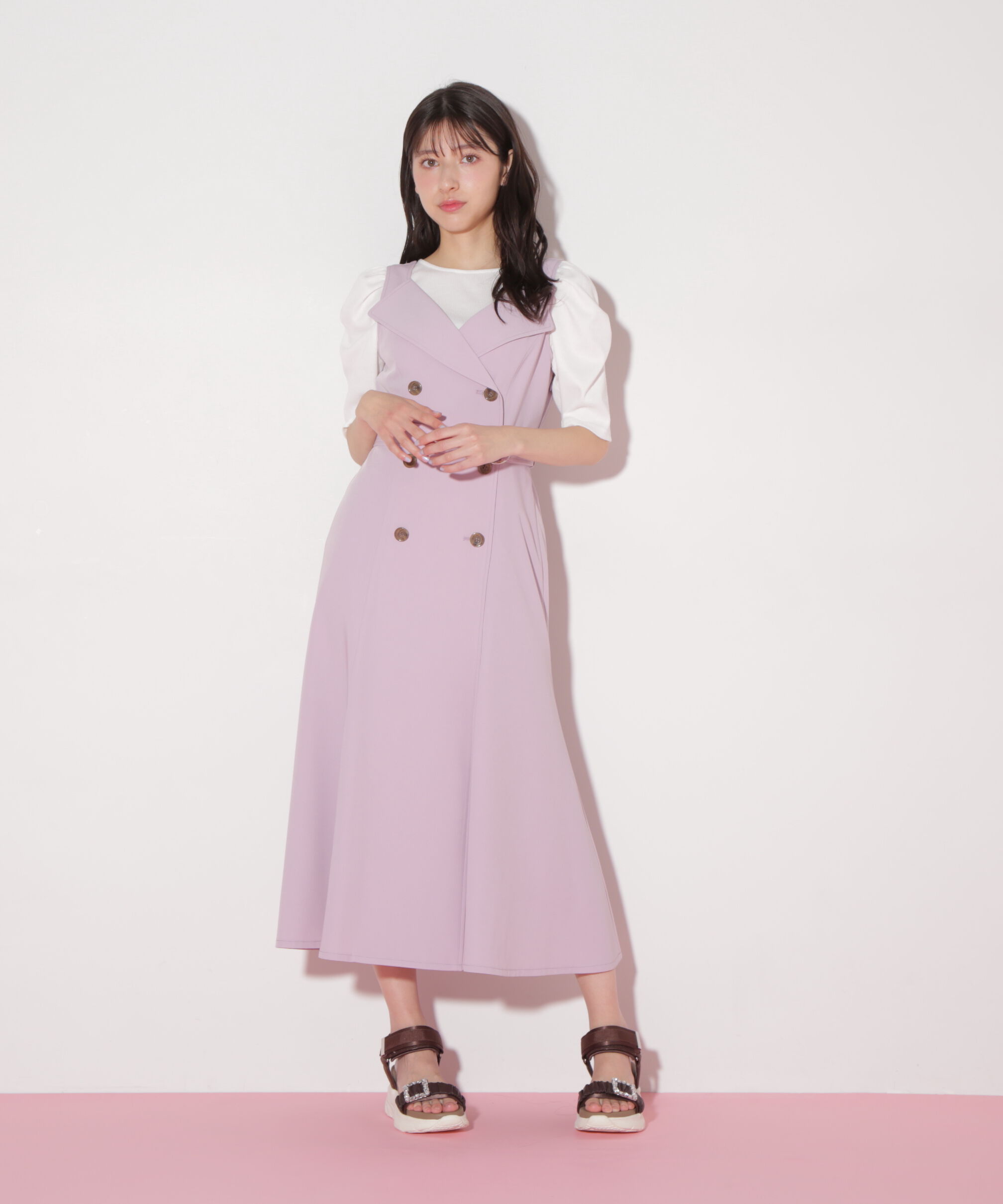  「トレンチディティールジャンスカ」|ワンピース|