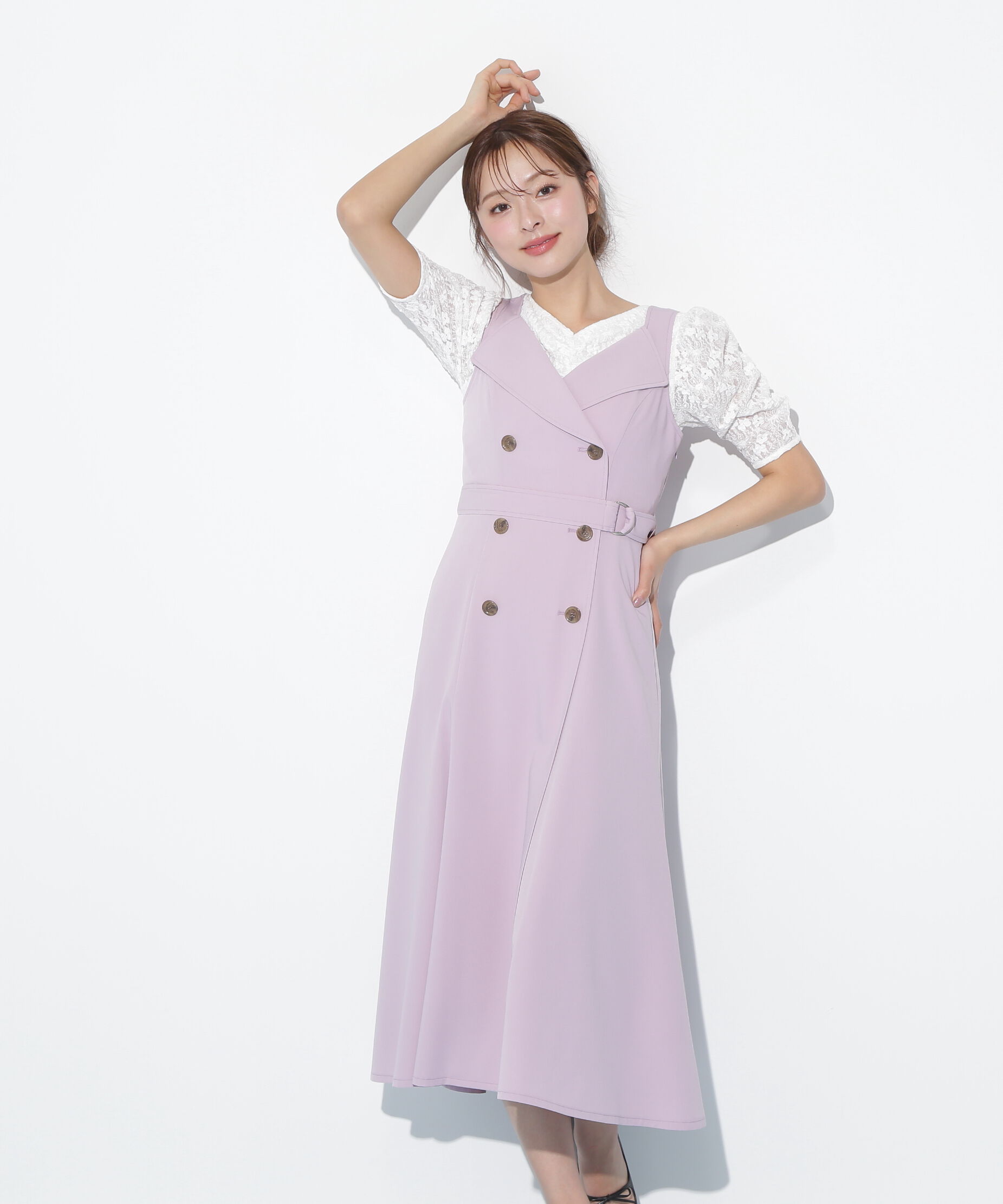  「トレンチディティールジャンスカ」|ワンピース|