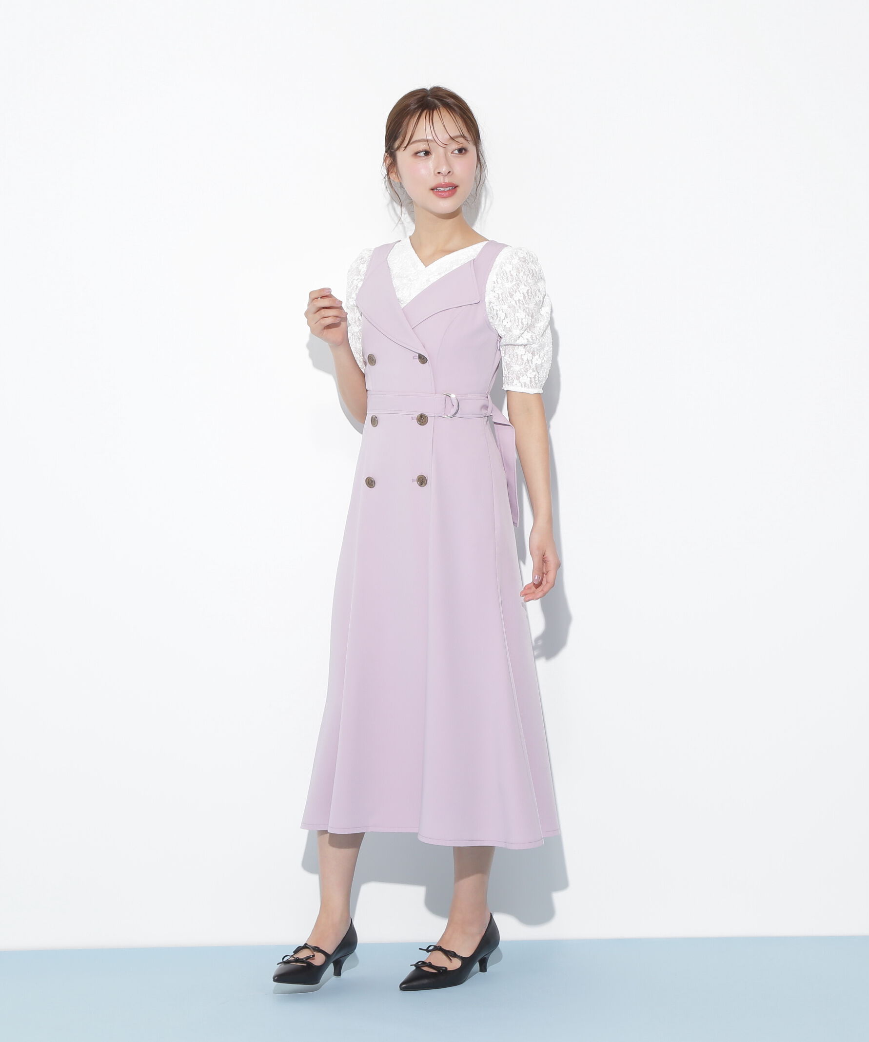  「トレンチディティールジャンスカ」|ワンピース|