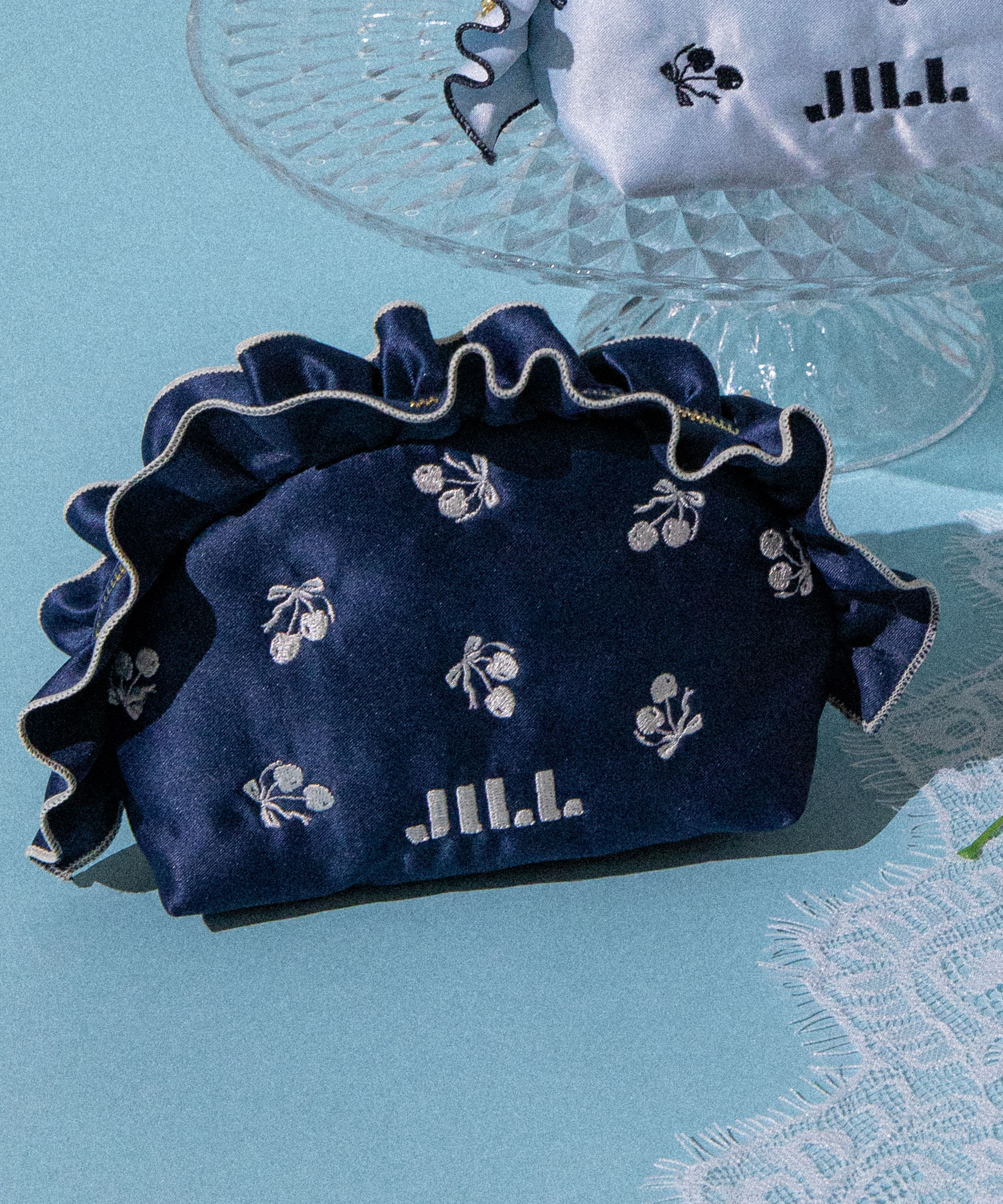  「＜Cherryシリーズ＞フリルポーチ」|財布|