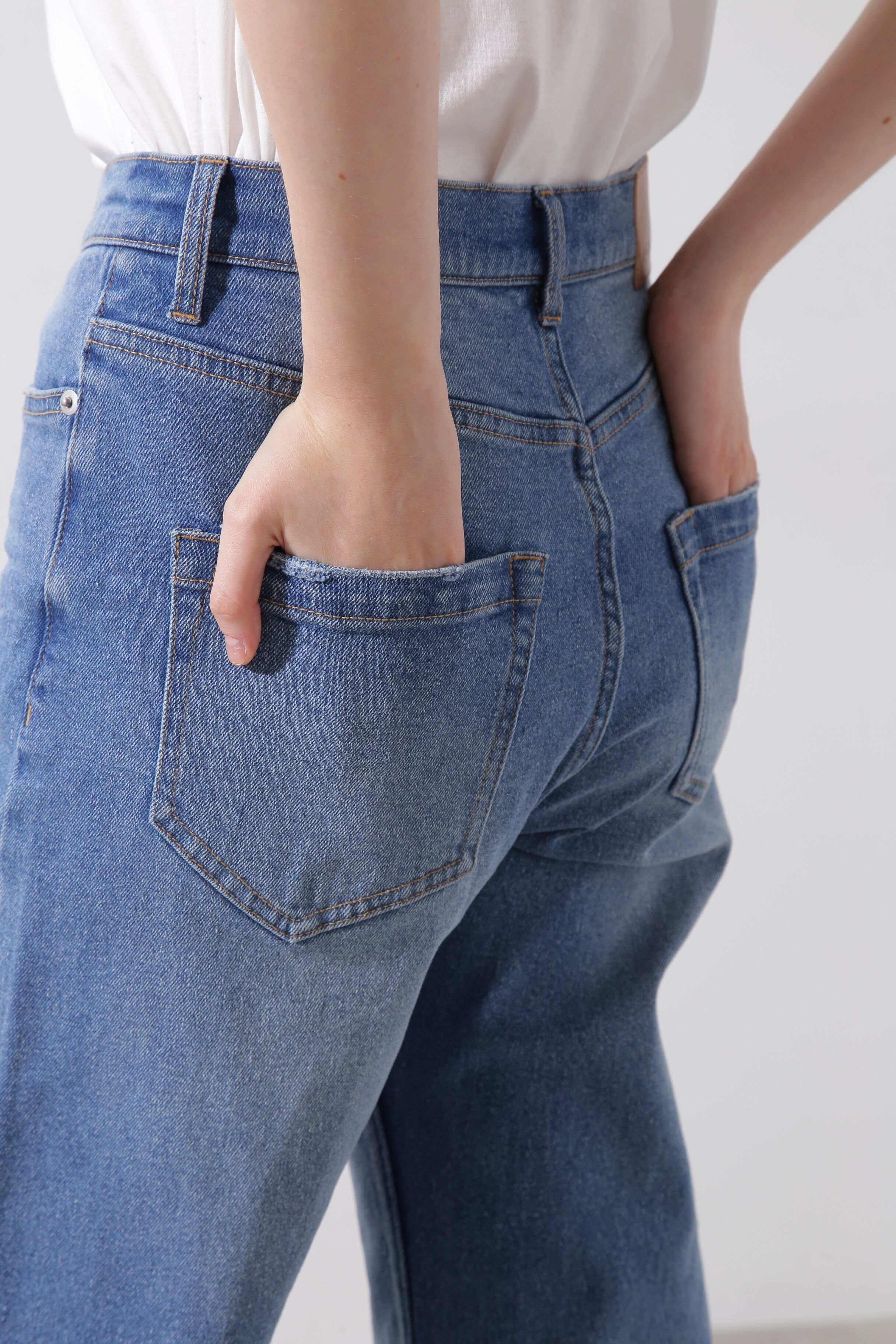  「セミワイドデニムパンツ」|その他|