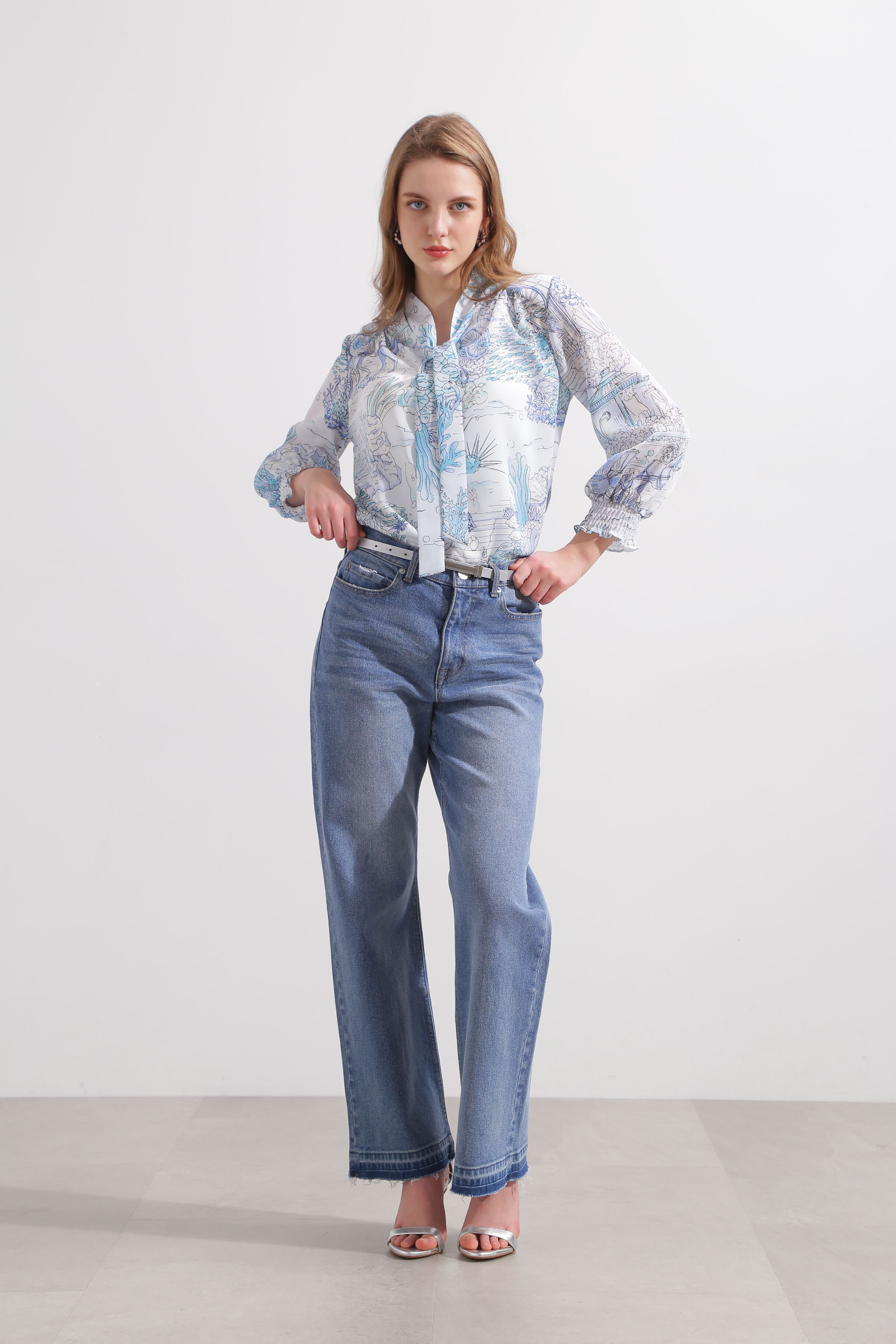  「セミワイドデニムパンツ」|その他|