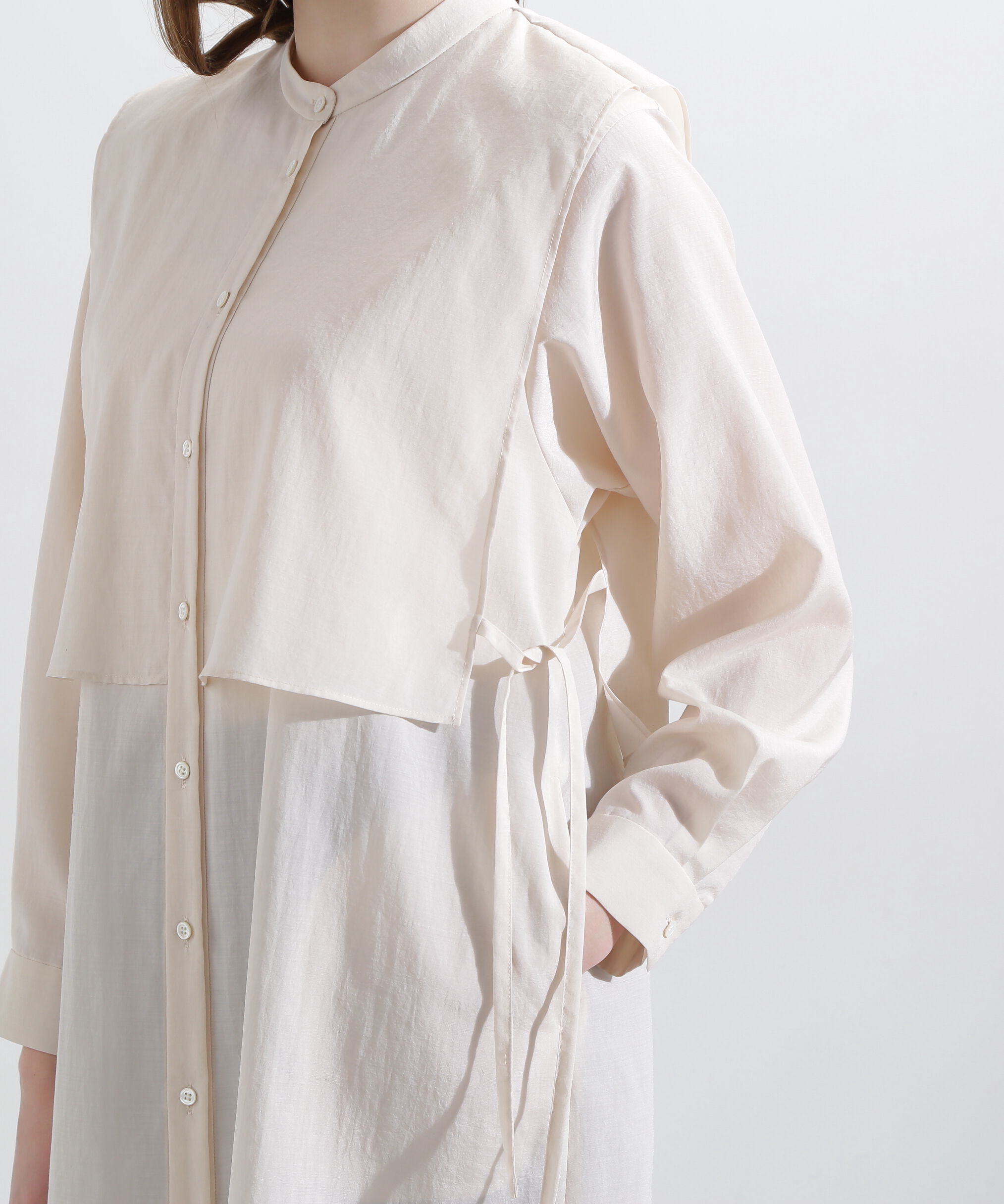  「◆レイヤードシャツワンピース」|ワンピース|