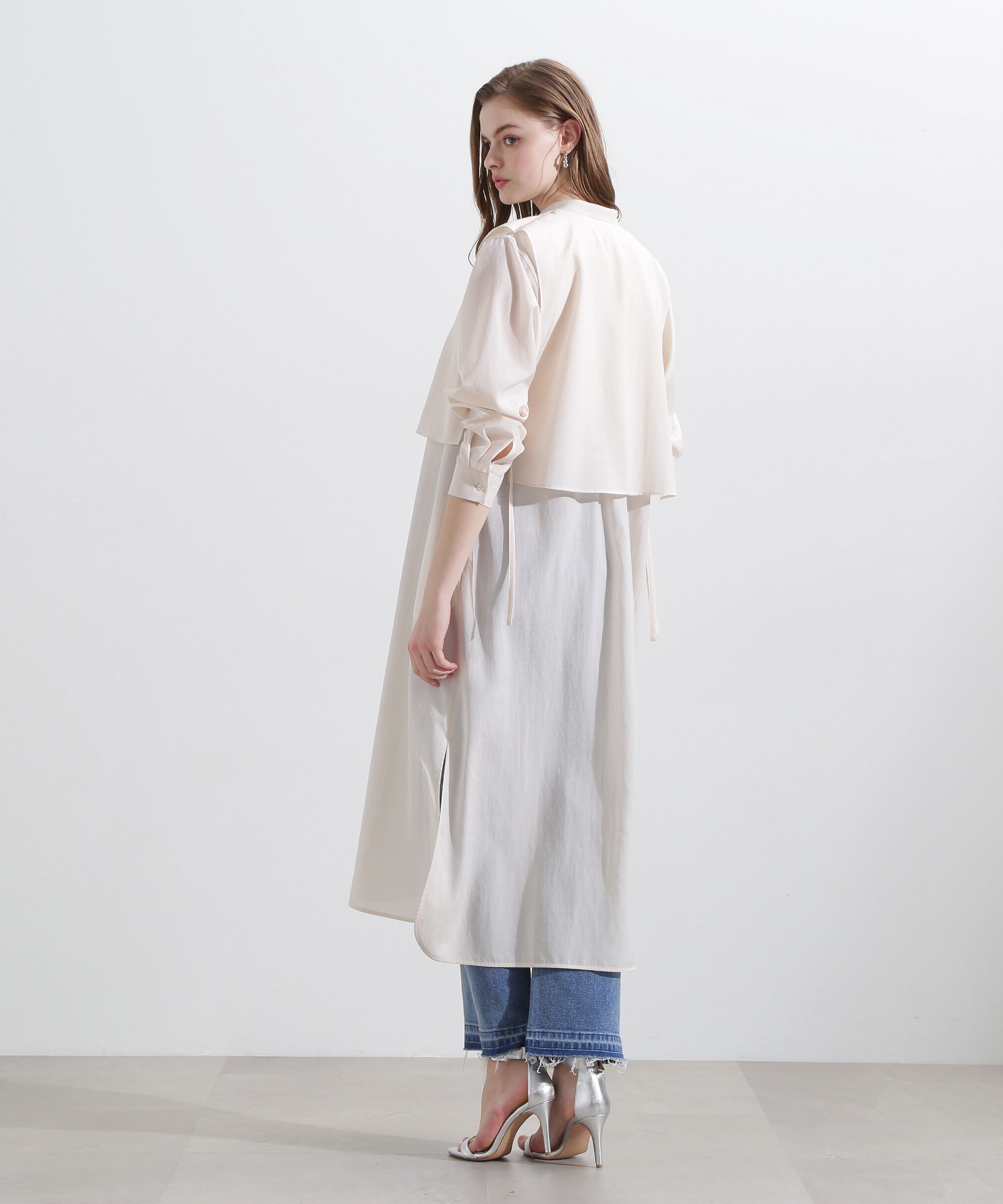  「◆レイヤードシャツワンピース」|ワンピース|