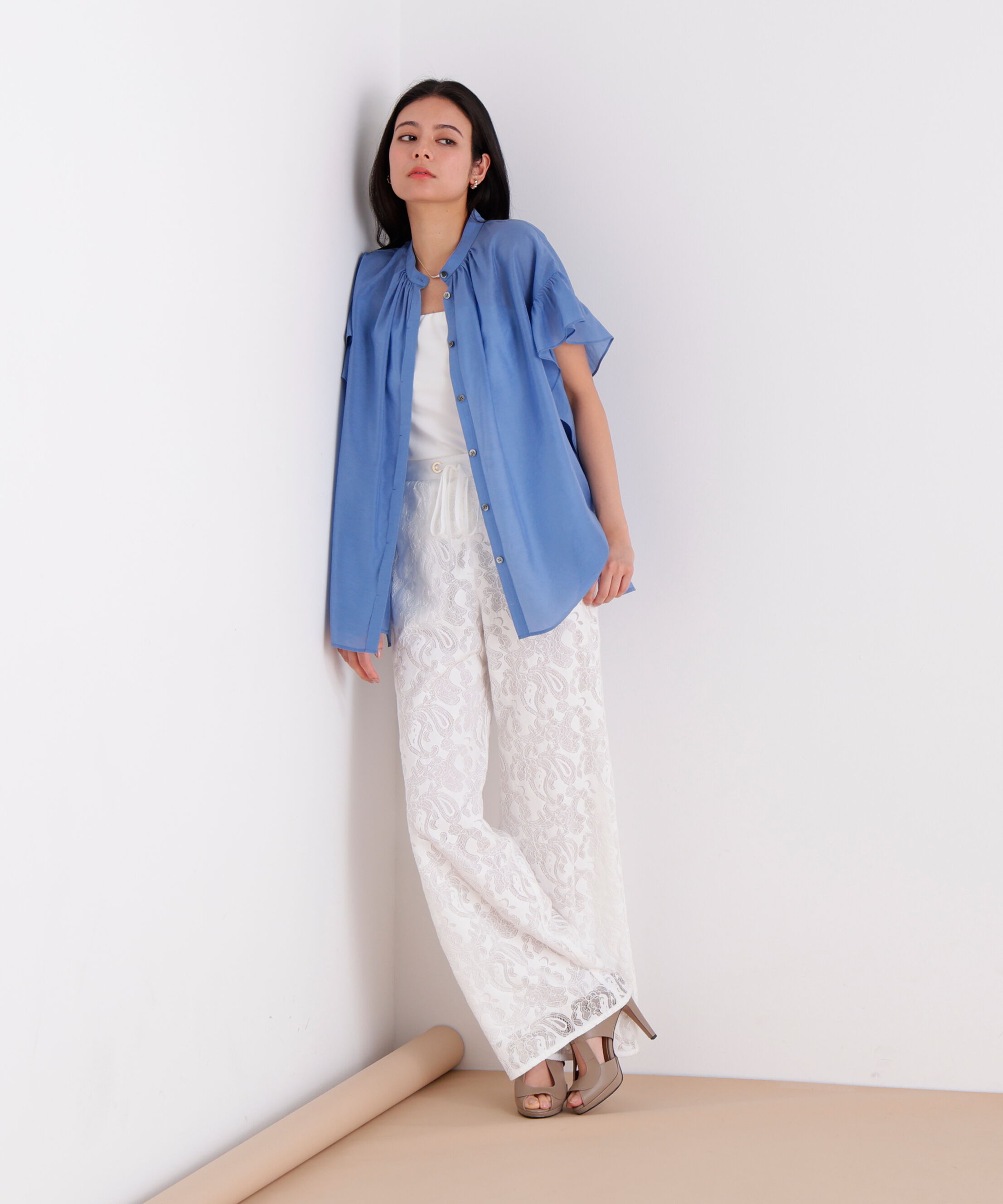  「ラッフルスリーブブラウス」|シャツ・ブラウス|