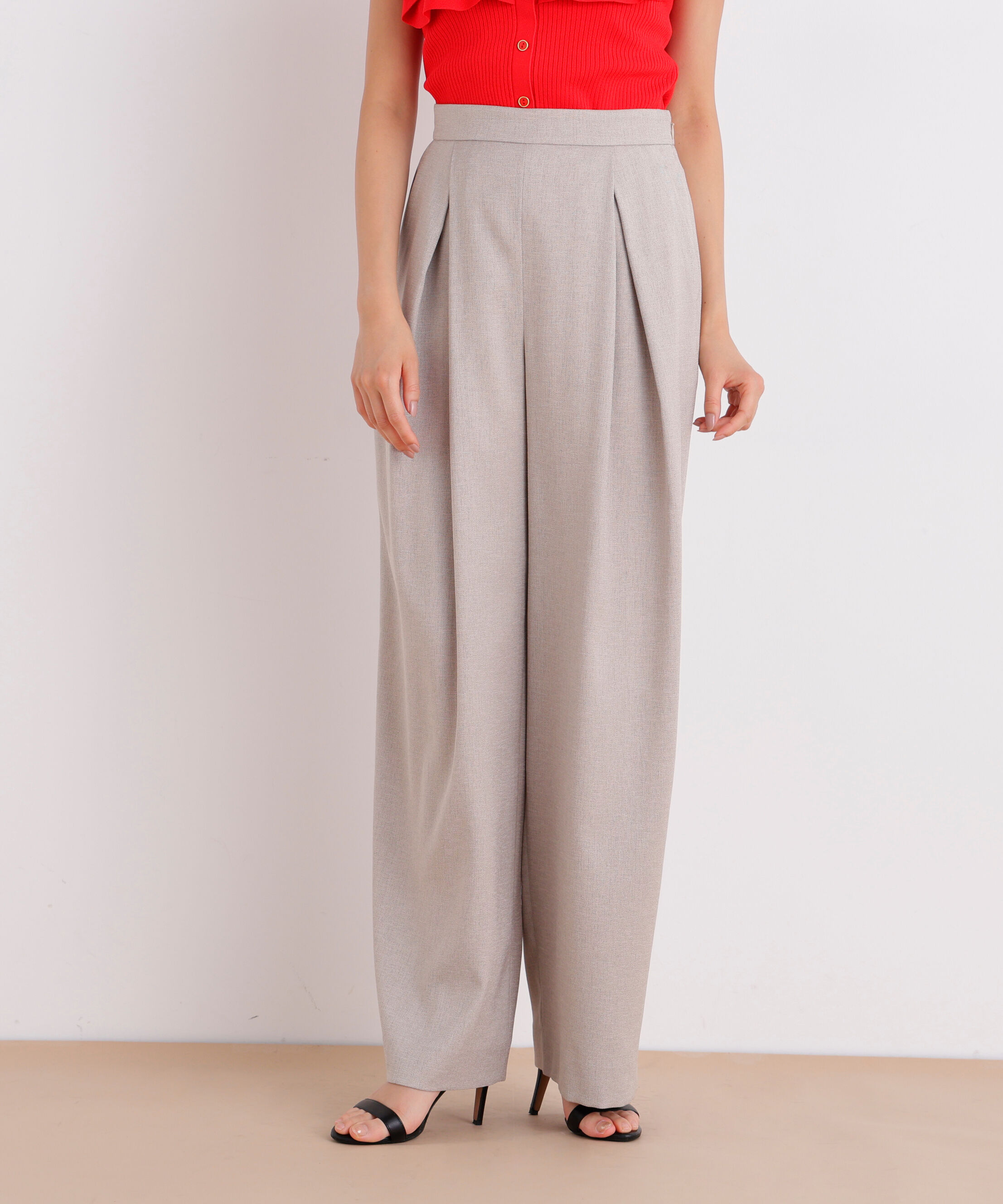  「スラブ調ウエストタックパンツ」|その他|