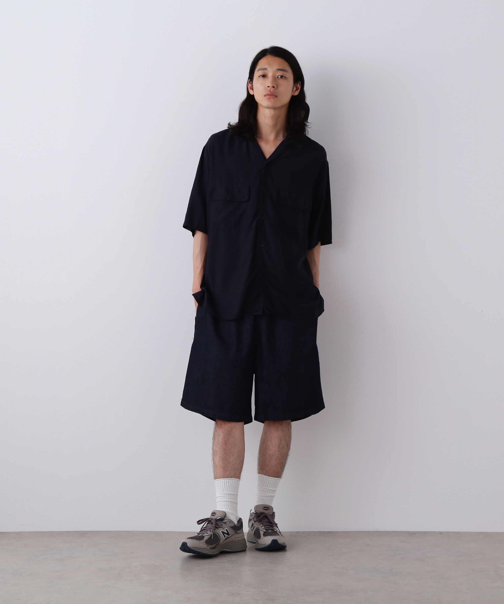 YLEVE 「Ｙ / TENCEL POPLIN OPEN COLLAR SHIRT」|シャツ・ブラウス|