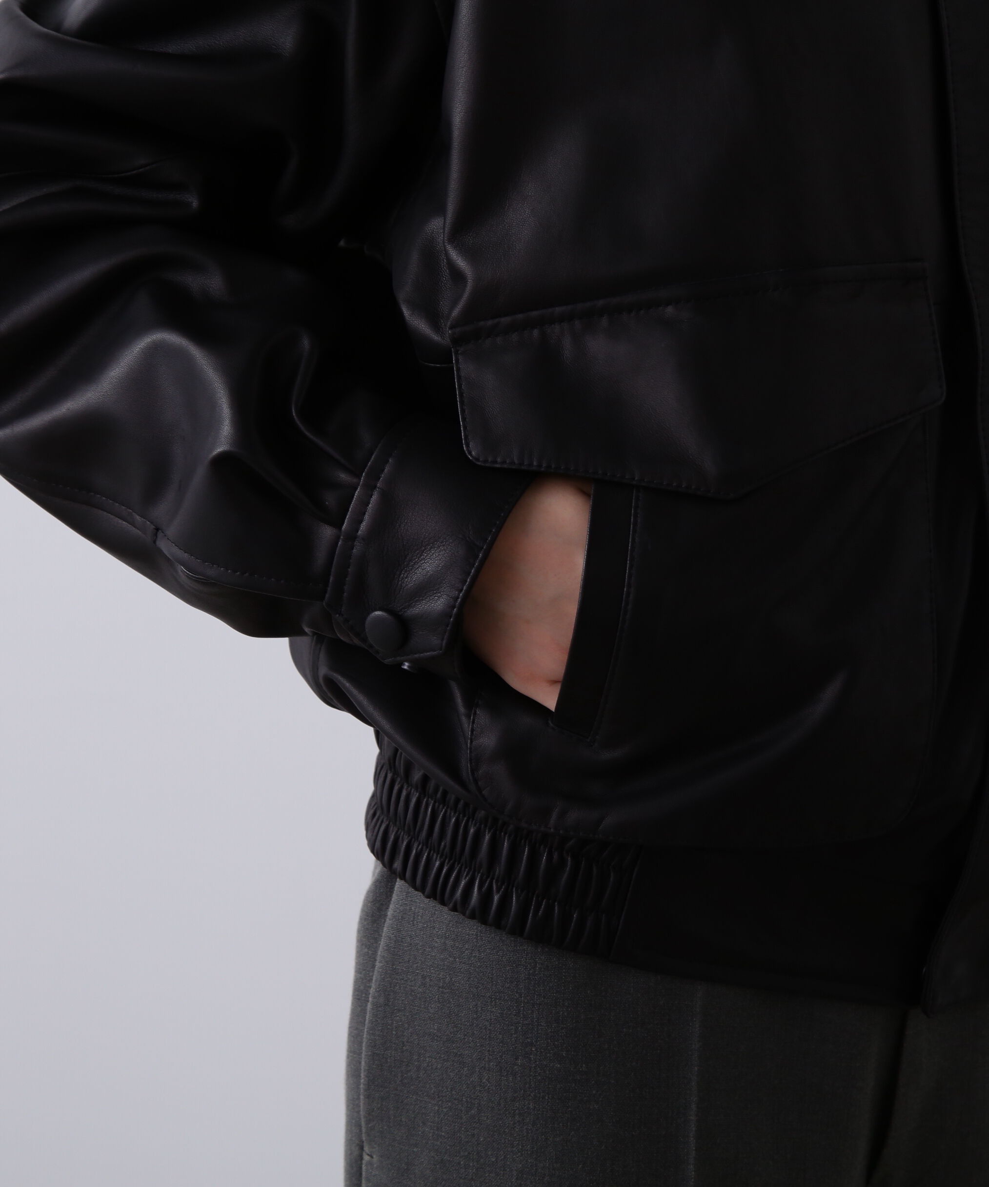 YLEVE 「YLEVE / SHEEP LEATHER ZIP BLOUSON」|ブルゾン・スタジャン|