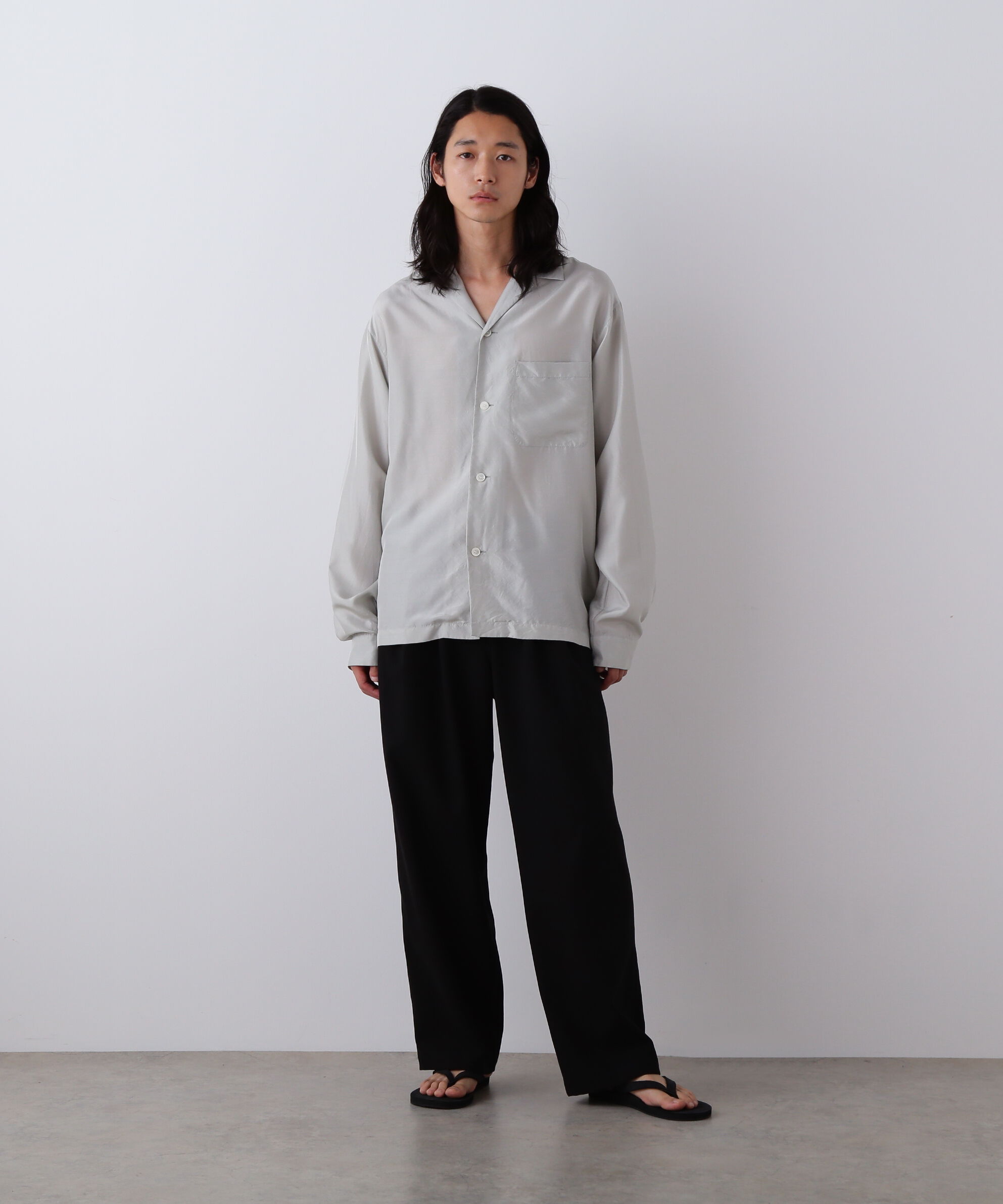 YLEVE 「YLEVE / SILK HABUTAE PAJAMA SHIRT」|シャツ・ブラウス|