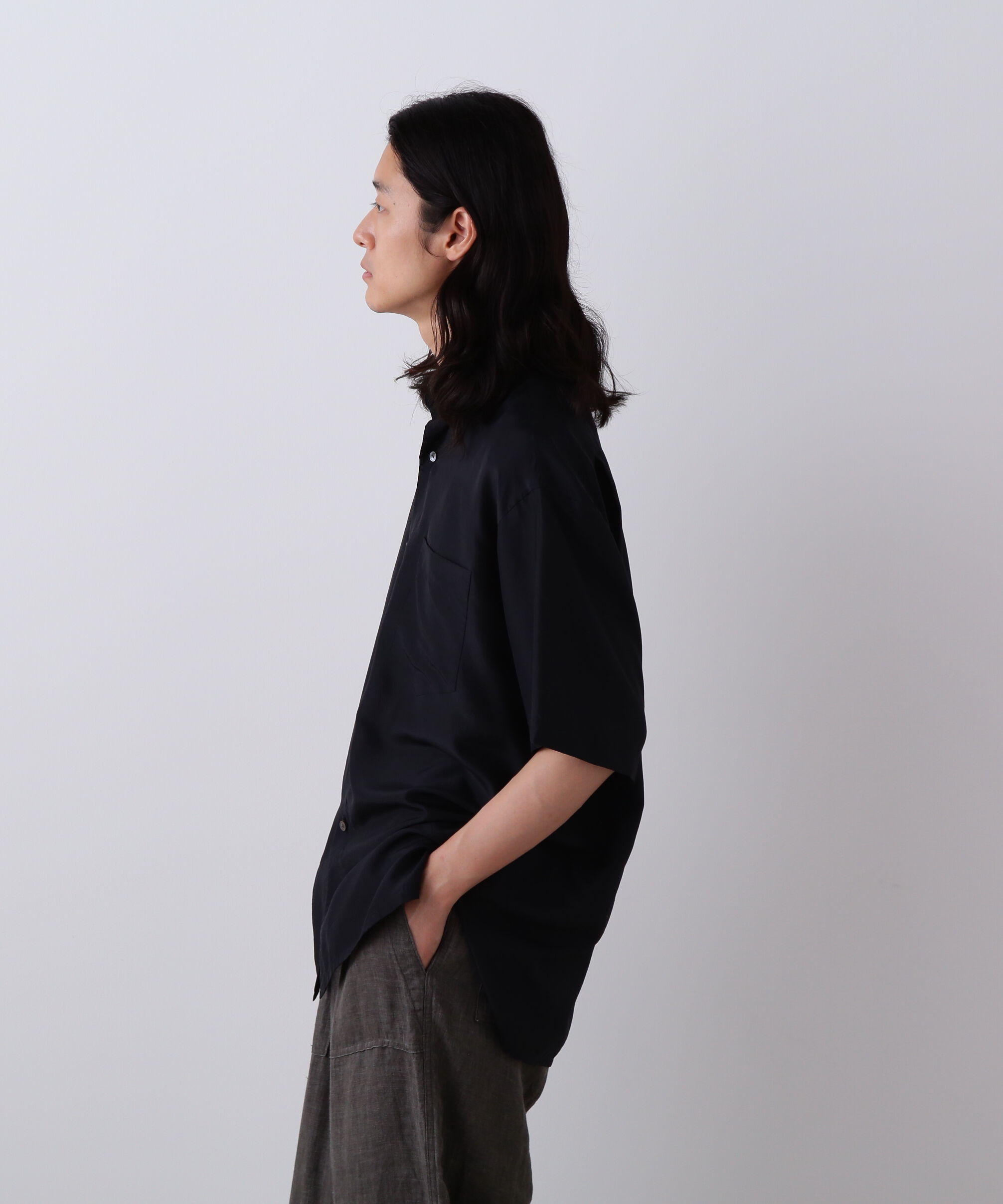 YLEVE 「YLEVE / SILK HABUTAE SHIRT」|シャツ・ブラウス|