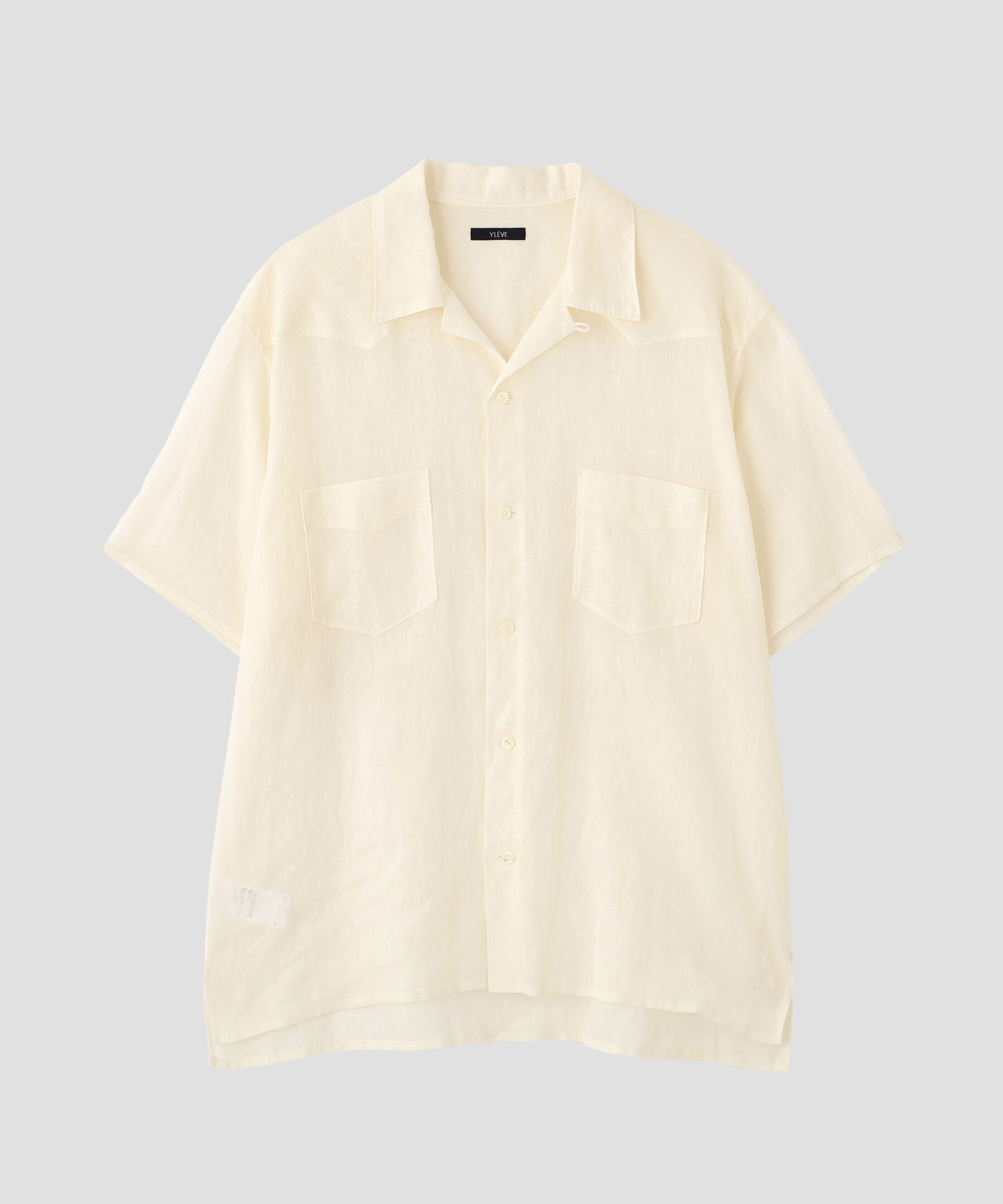 YLEVE 「YLEVE / COTTON RAMIE VOILE HAND STITCH SHIRT」|シャツ・ブラウス|