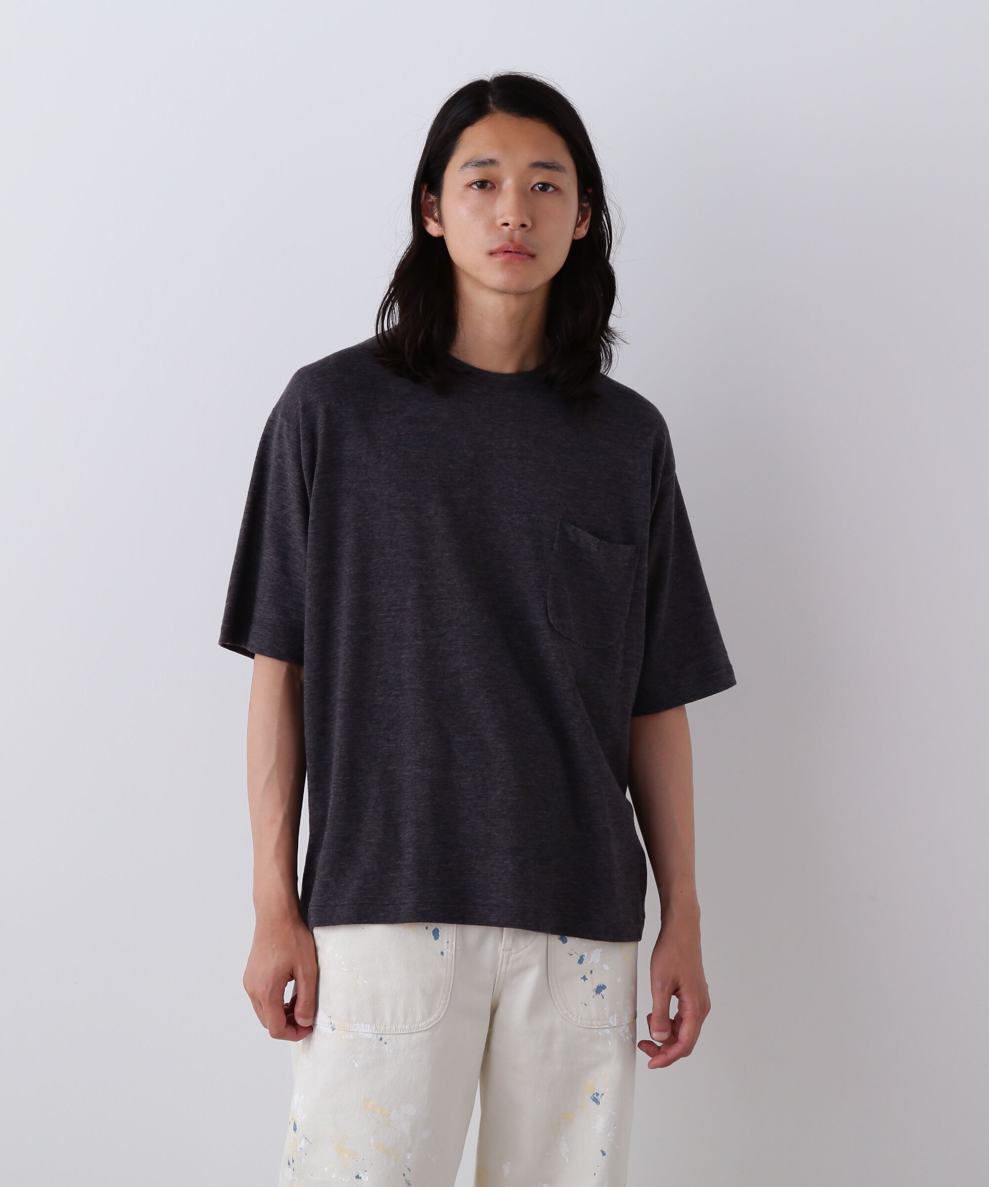 YLEVE 「YLEVE / TETRON COTTON SLUB YARN JERSEY POCKET T-SHIRT」|Tシャツ・カットソー|グレー