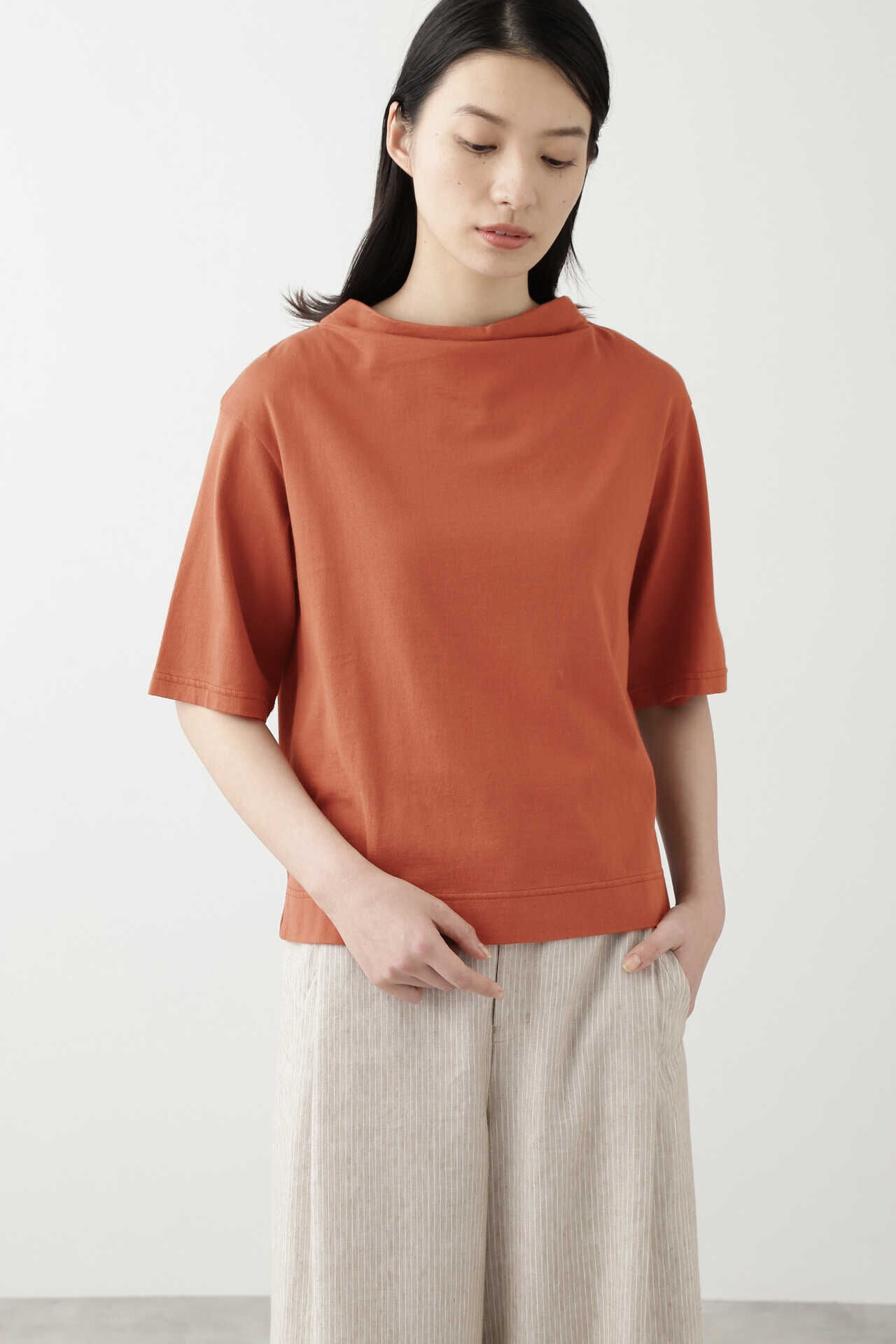  「◆スビン天竺バイオ加工カットソー」|Tシャツ・カットソー|