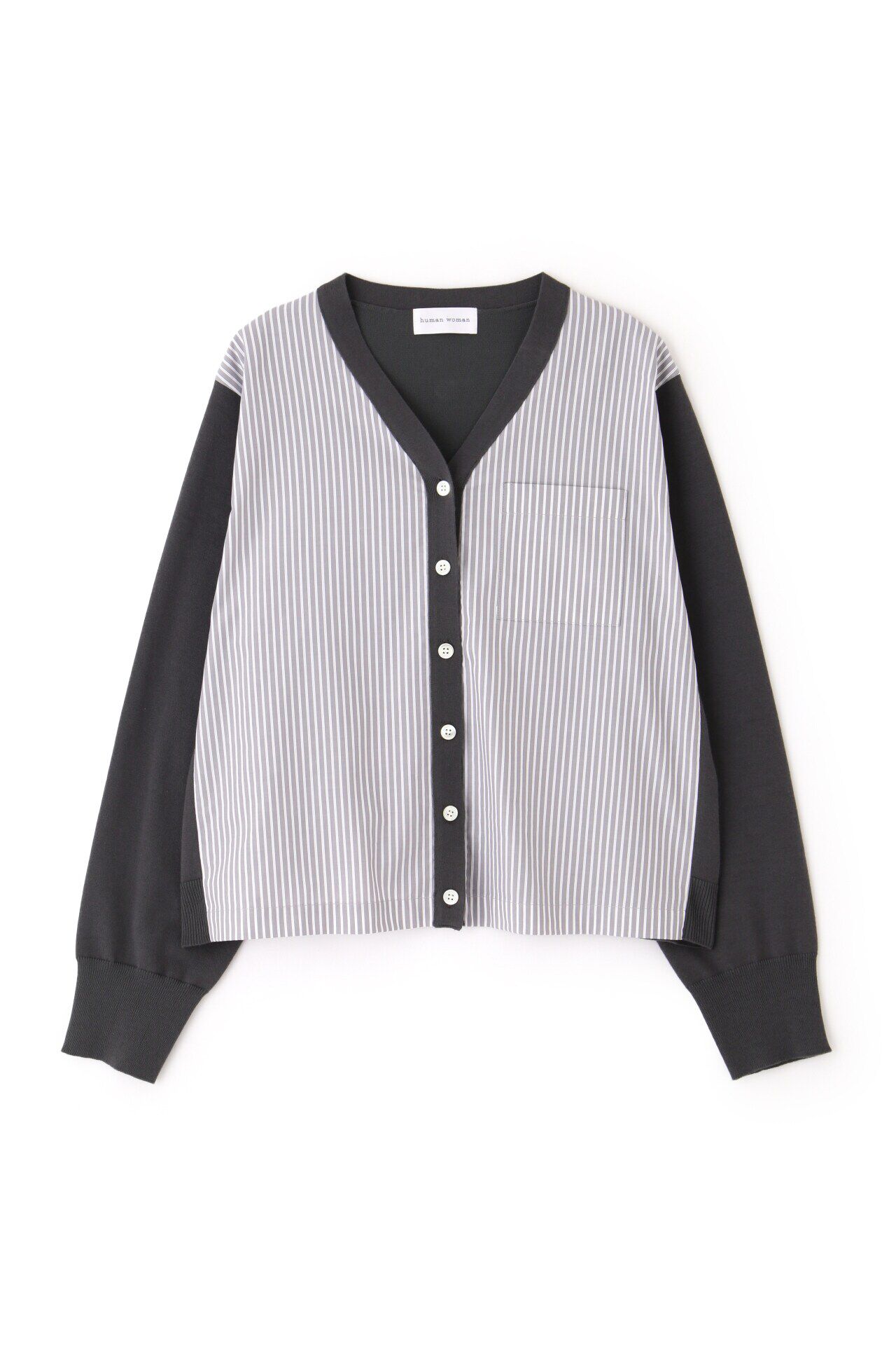  「◆布帛コンビニットカーディガン」|ニット・セーター|