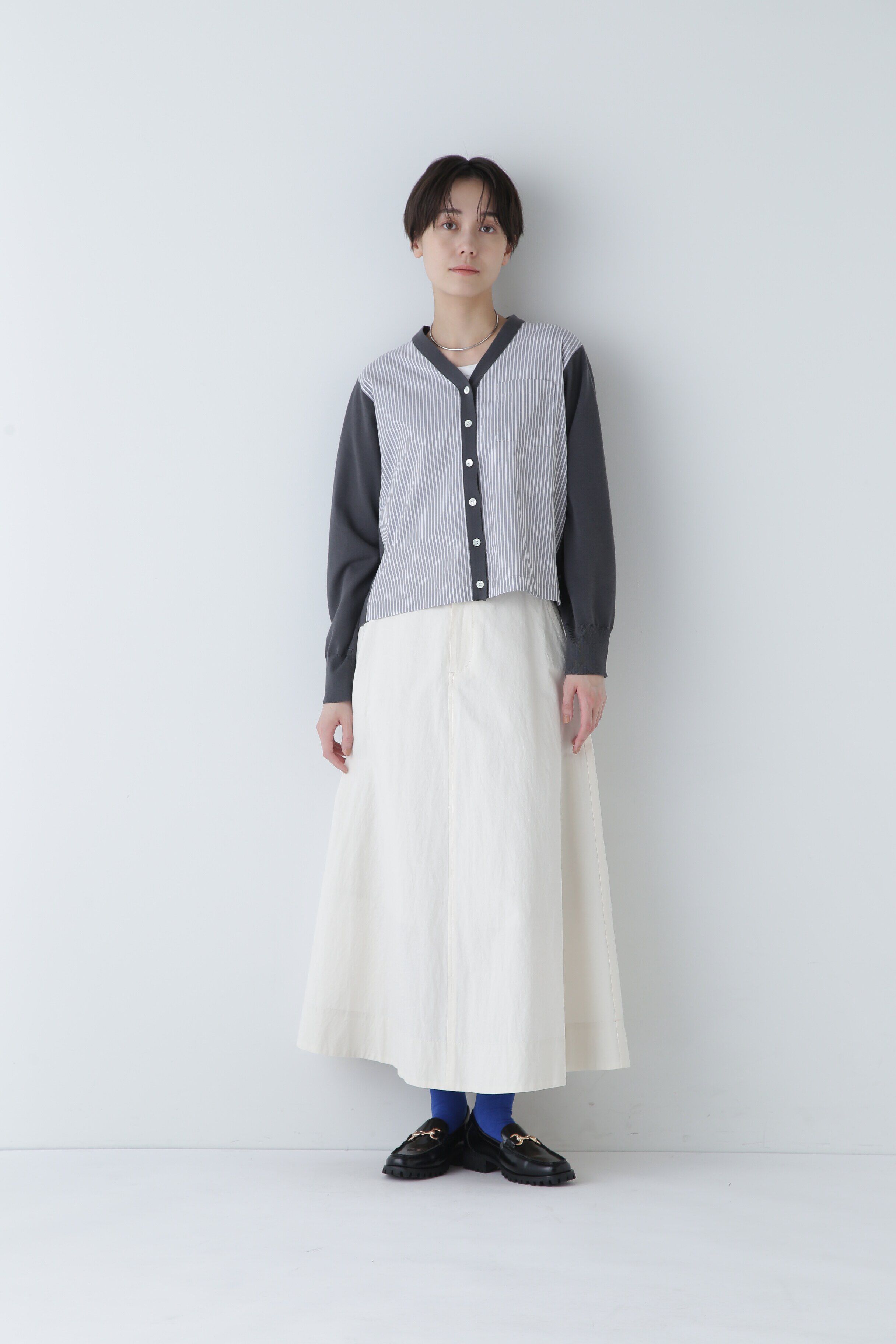  「◆布帛コンビニットカーディガン」|ニット・セーター|