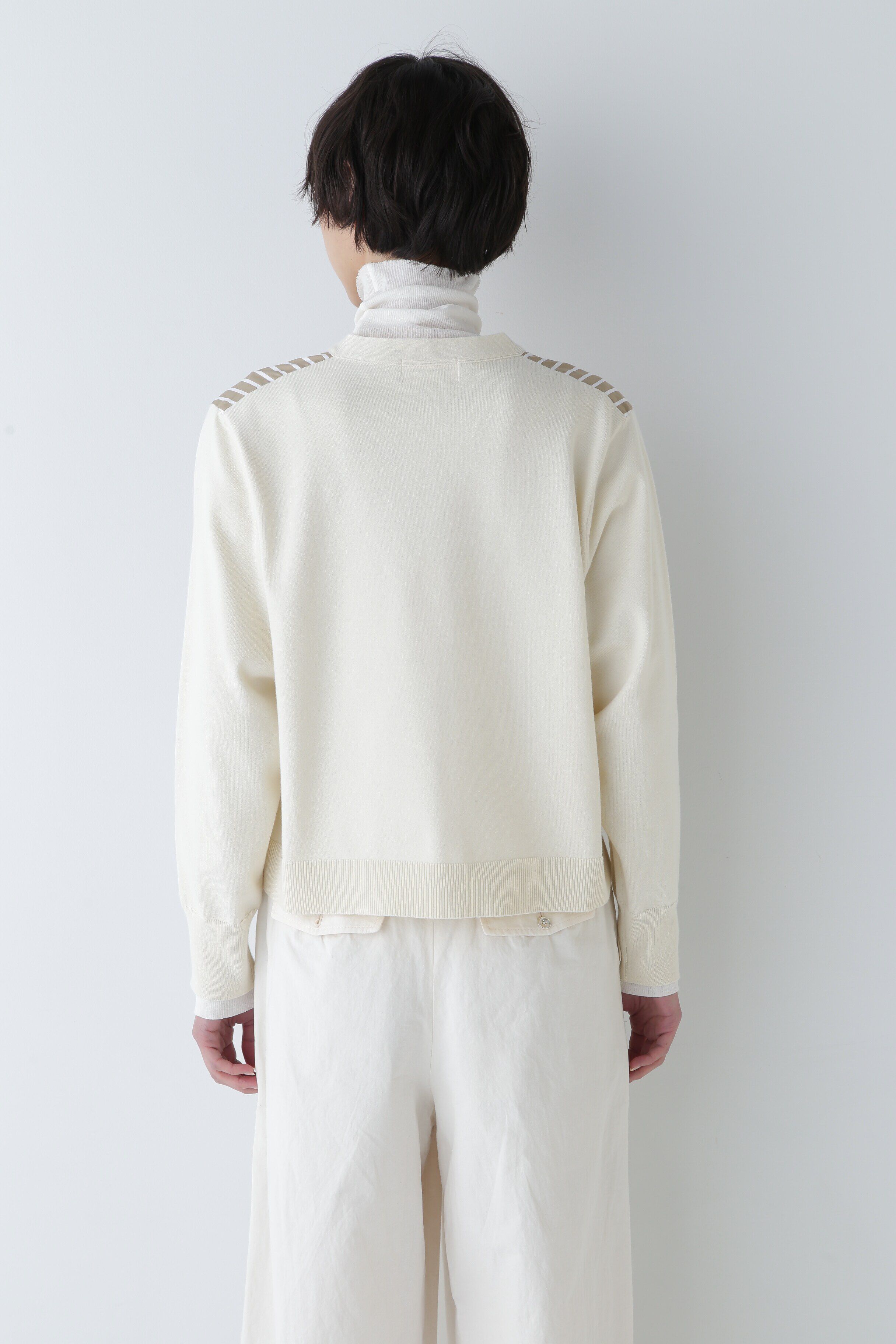  「◆布帛コンビニットカーディガン」|ニット・セーター|